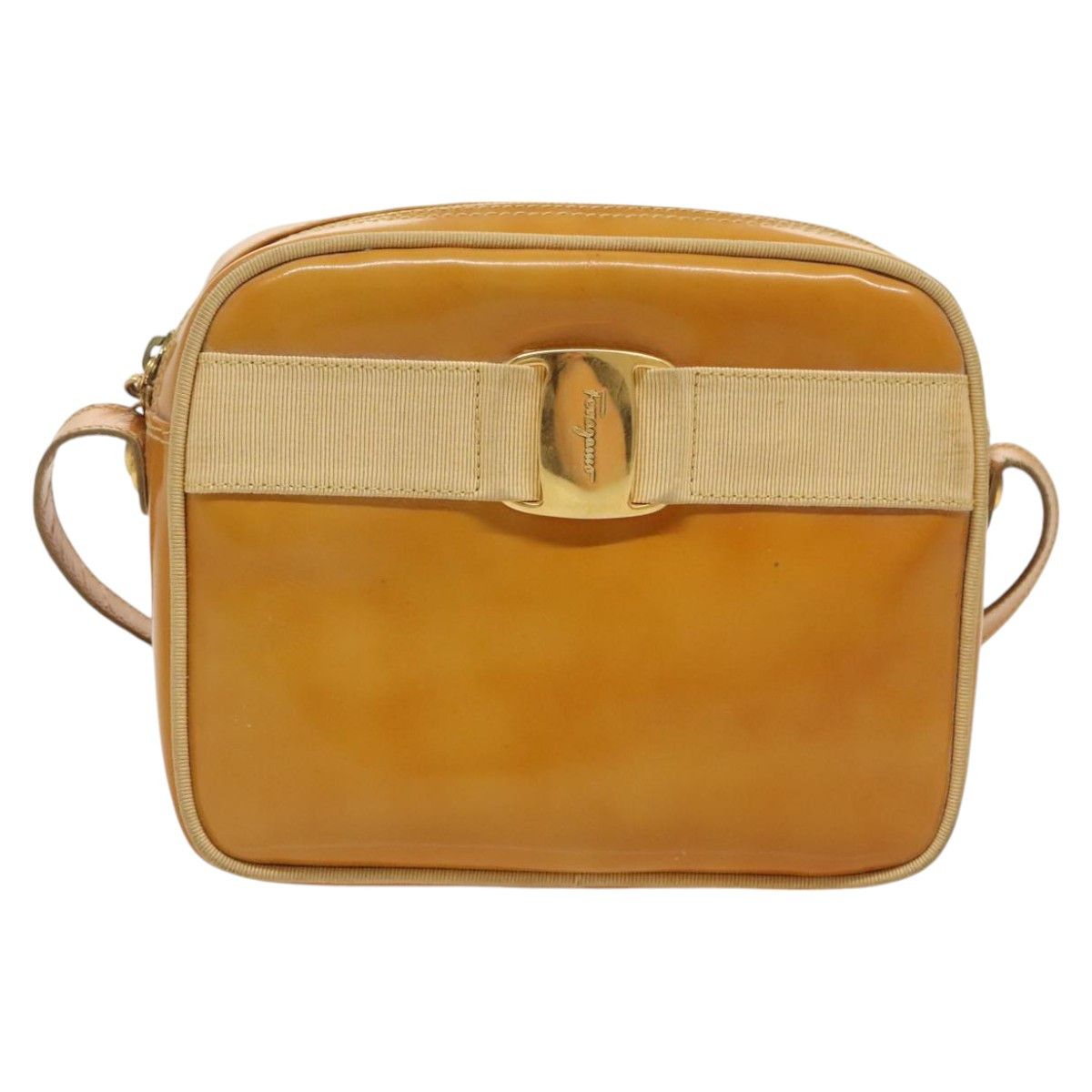 Vara Brown Patent Leather Shoulder Bag (Pre-Owned)