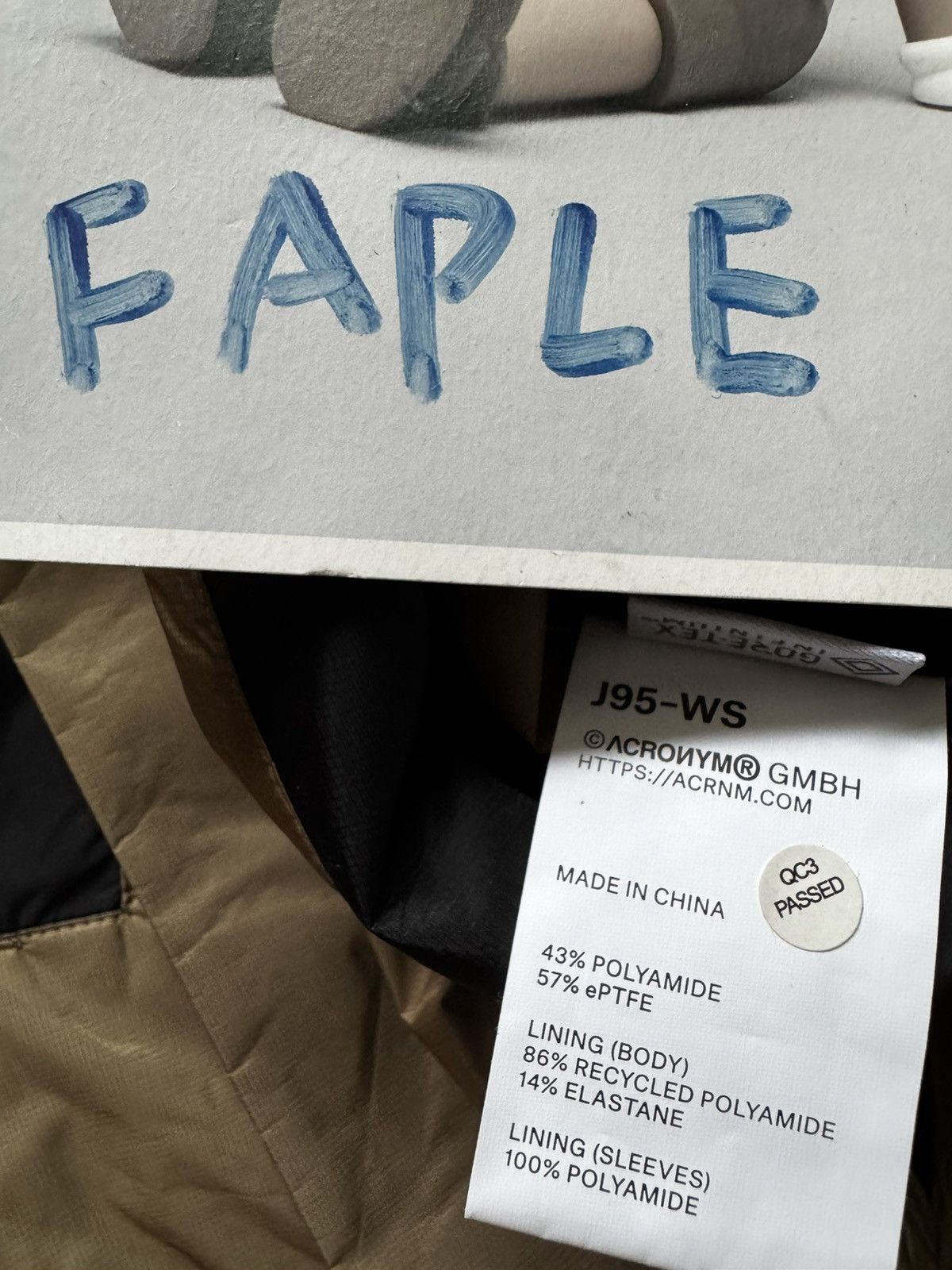 Acronym J95-WS 2L Gore-Tex Infinium™ Windstopper® Jacket Size US S / EU 44-46 / 1 - 3 Thumbnail