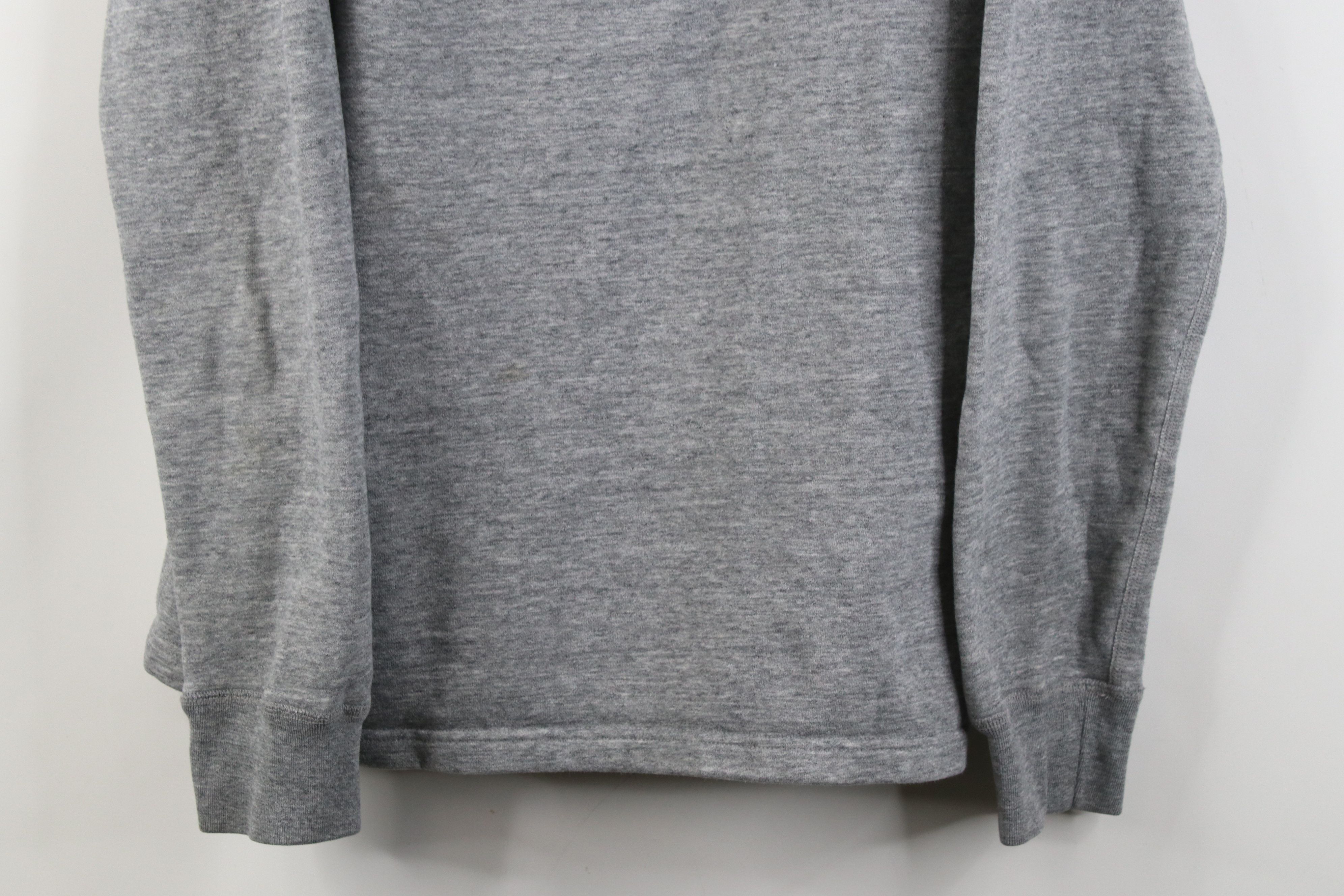 J.Crew Y2K J Crew Authentic Fleece Long Sleeve Henley Sweatshirt Size US L / EU 52-54 / 3 - 3 Thumbnail
