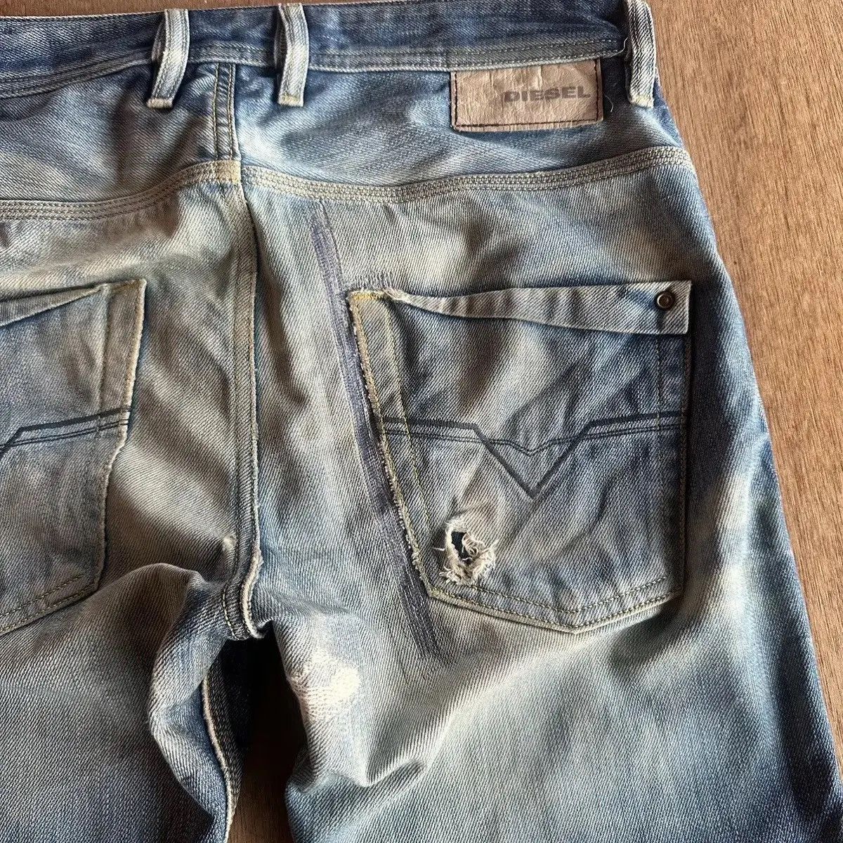 Diesel SUPER SICKS ‼️Vintage DIESEL Jeans Selvedge Distressed Denim Size US 30 / EU 46 - 12 Thumbnail