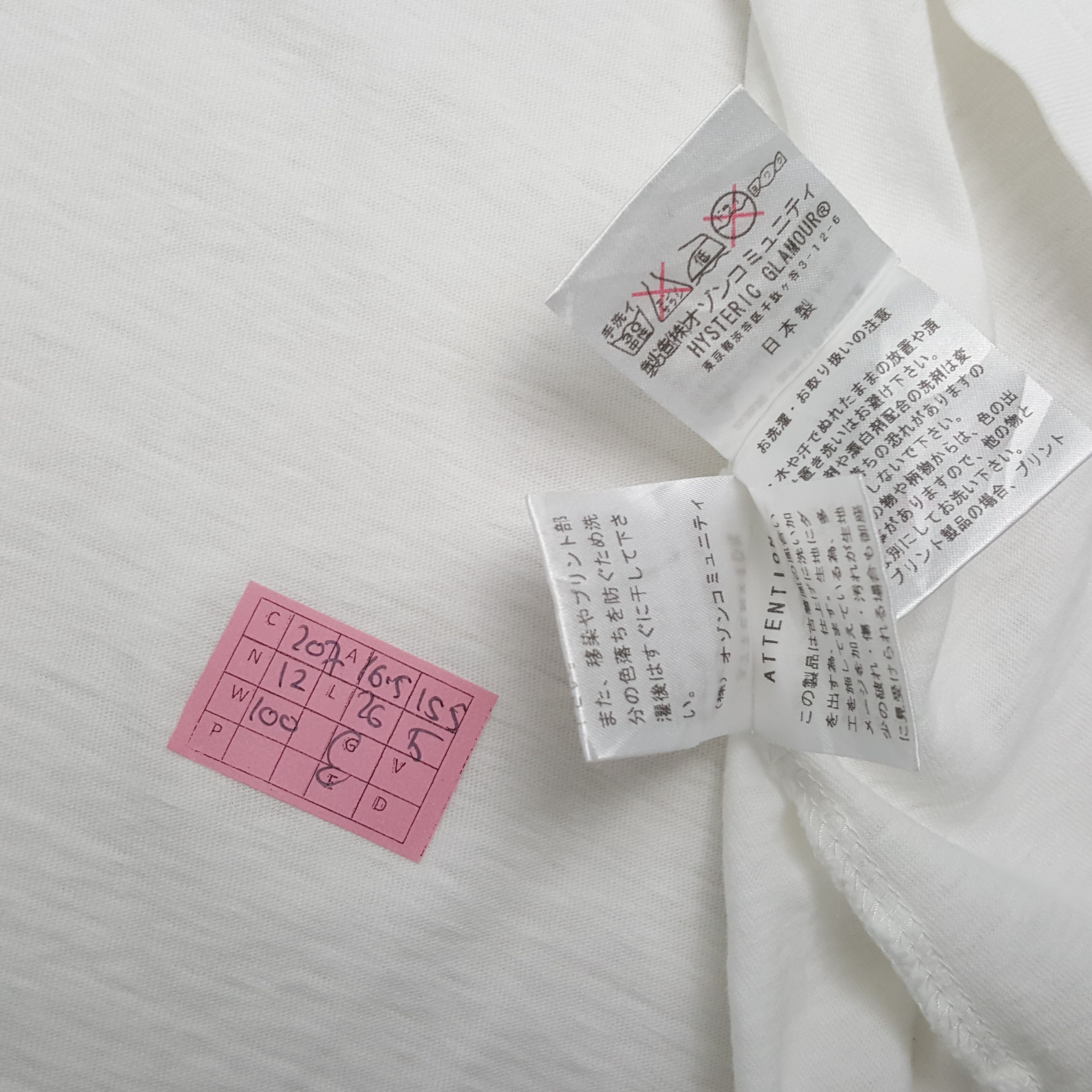 Hysteric Glamour × Japanese Brand × Vintage HYSTERIC GLAMOUR Japanese Brand Tshirt Size XS / US 0-2 / IT 36-38 - 4 Thumbnail