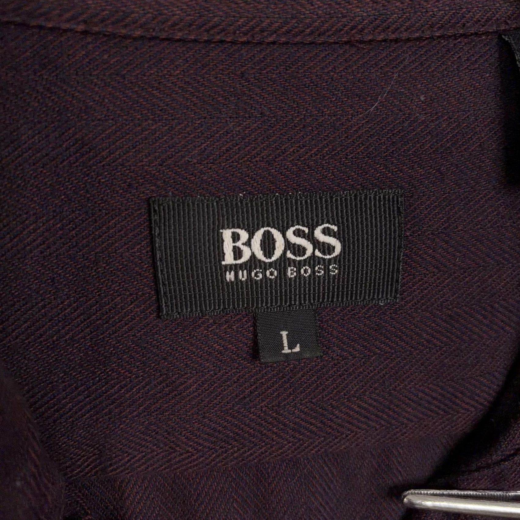 Hugo Boss VINTAGE Hugo Boss Shirt Mens Large Purple Herringbone Twill Classic Designer Casual Button-Up Shirt Mens Large Purple Herringbone Twill/Cotton Size US L / EU 52-54 / 3 - 4 Thumbnail