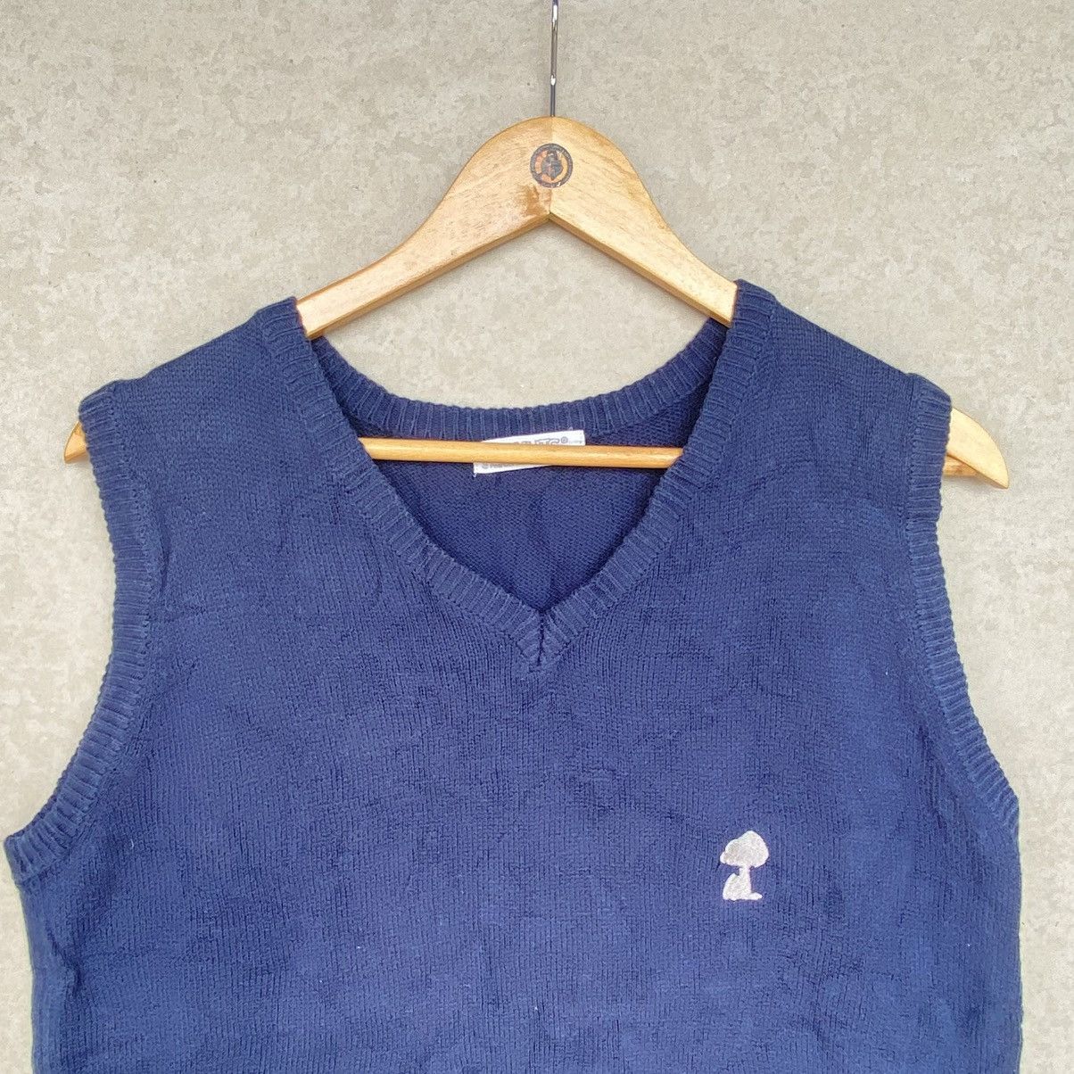 Other Vintage Peanuts Small Embroidered Vests Sweater Navy Blue Size S / US 4 / IT 40 - 4 Thumbnail