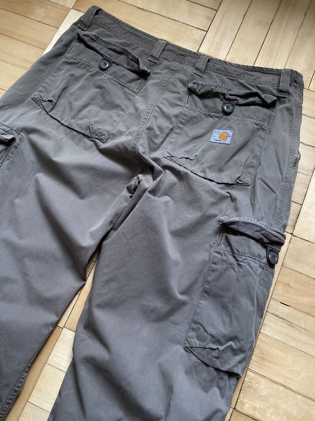 Carhartt × Carhartt Wip × Vintage Vintage Carhartt Cargo Pants Khaki Size US 36 / EU 52 - 2 Thumbnail