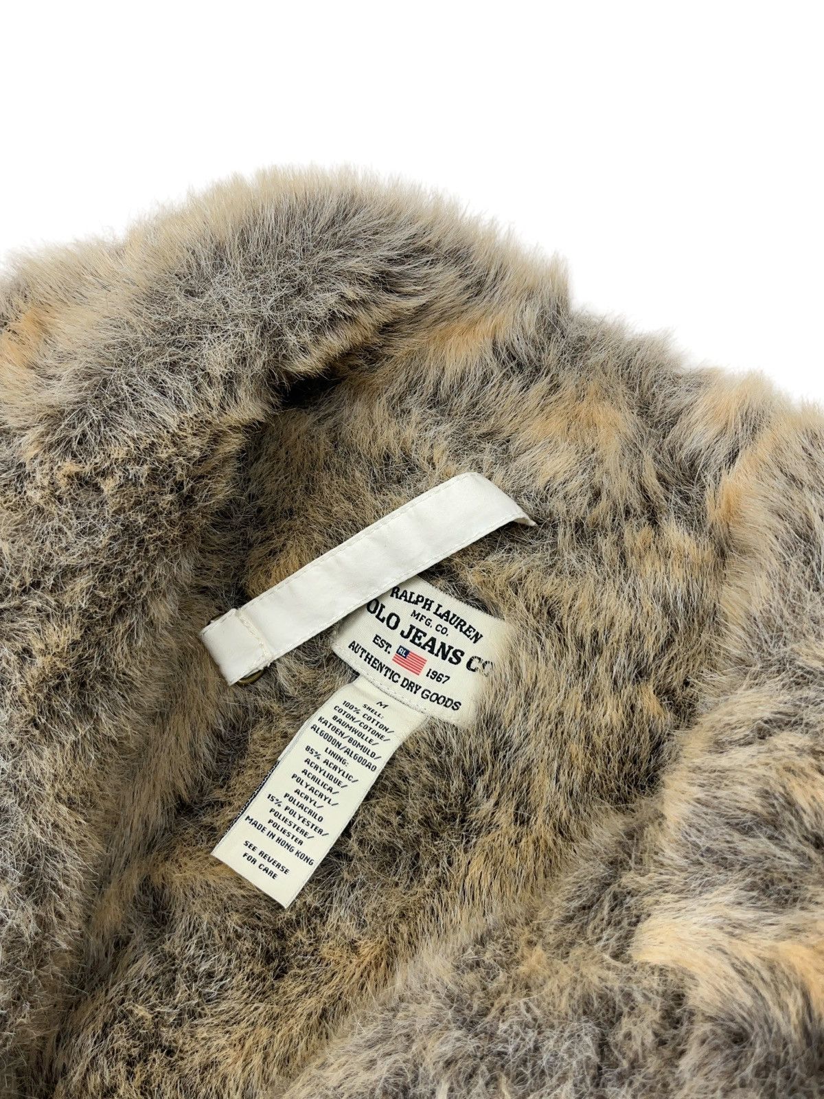 Ralph Lauren × Vintage Vintage Ralph Lauren Multi Pocket Faux Fur Vest Size M / US 6-8 / IT 42-44 - 9 Thumbnail