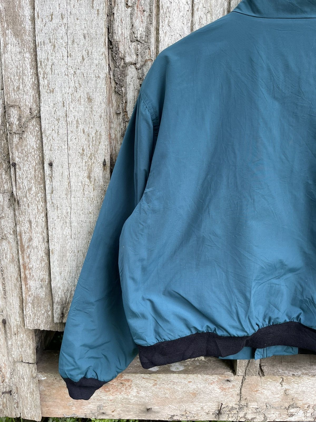 L.L. Bean Vintage L.L. Bean Teal Warm-Up Jacket – Fleece Lined 90s Size US M / EU 48-50 / 2 - 11 Thumbnail