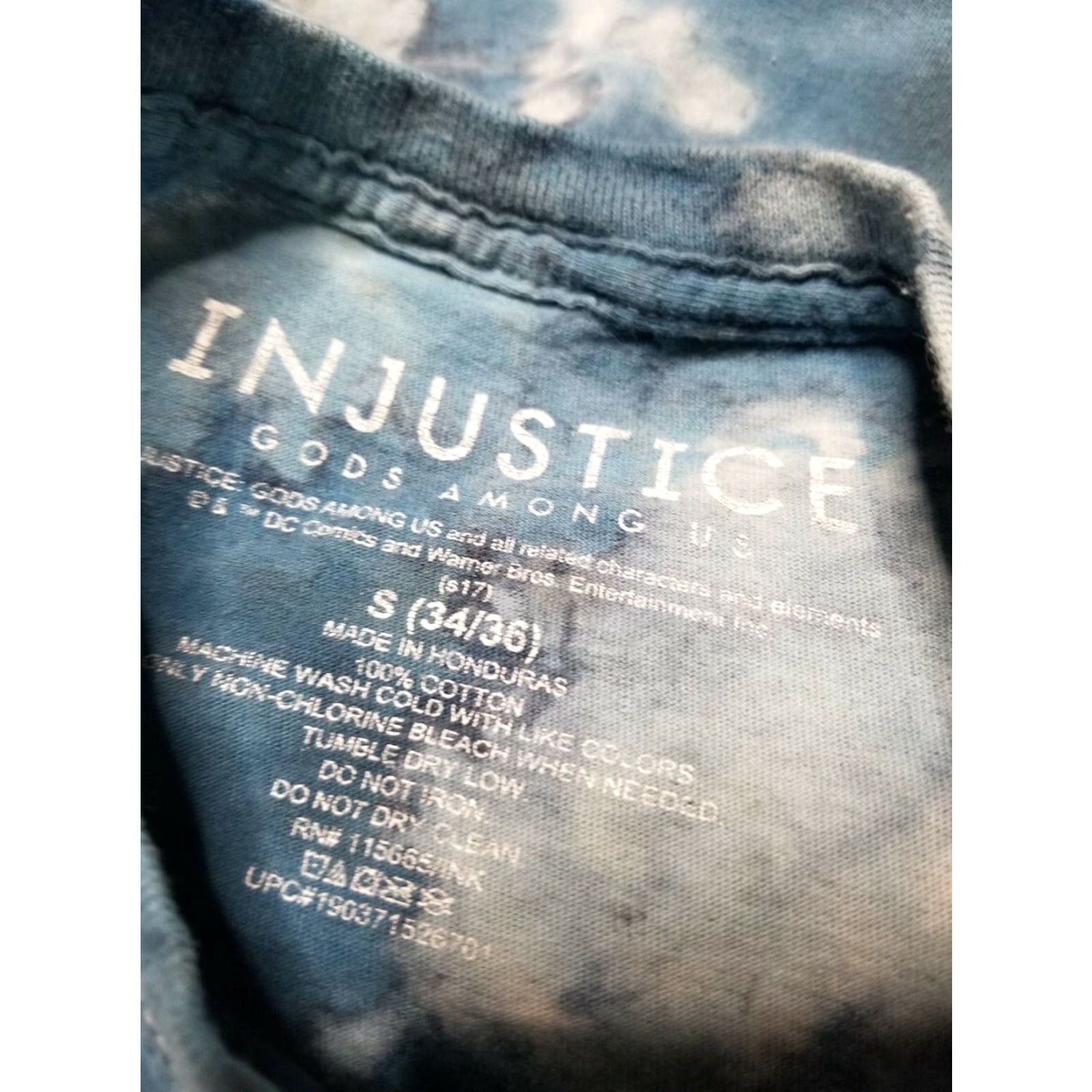 Vintage INJUSTICE Mens S GODS AMONG US-Joker Batman Tee Shirt T Blue Tie Dye Shirt Size US S / EU 44-46 / 1 - 3 Thumbnail