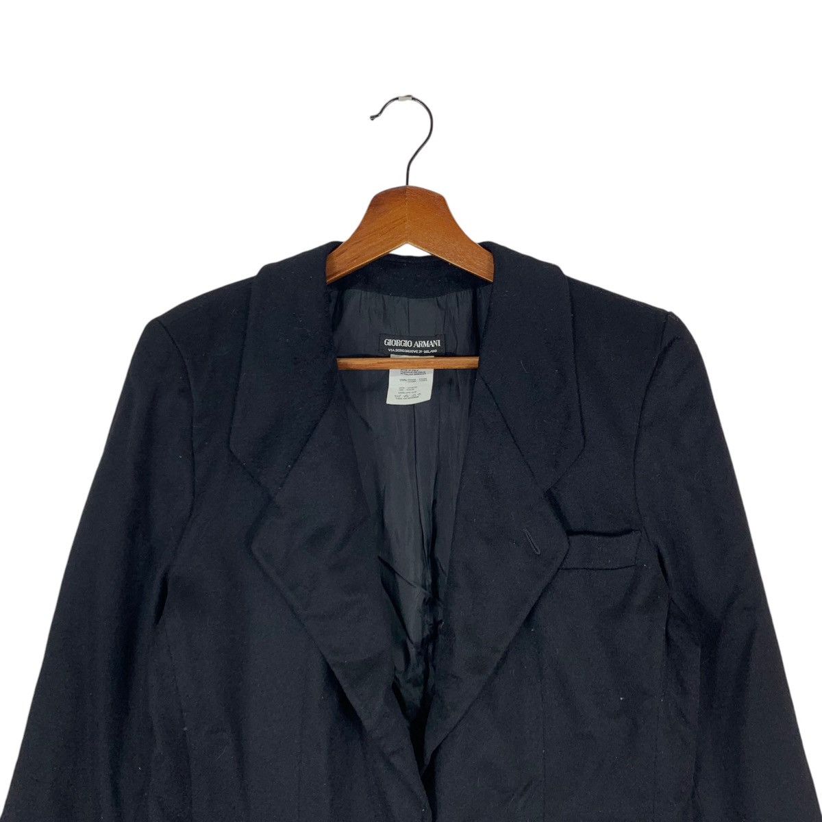 Armani Collezioni VINTAGE GIORGIO ARMANI COLLECTION WOOL COAT Size M / US 6-8 / IT 42-44 - 3 Thumbnail