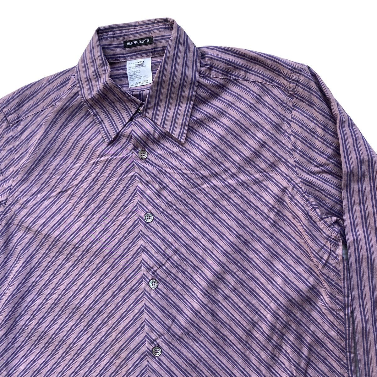 Ann Demeulemeester Ann Demeulemeester Diagonal Stripe Shirt Size US XS / EU 42 / 0 - 3 Thumbnail