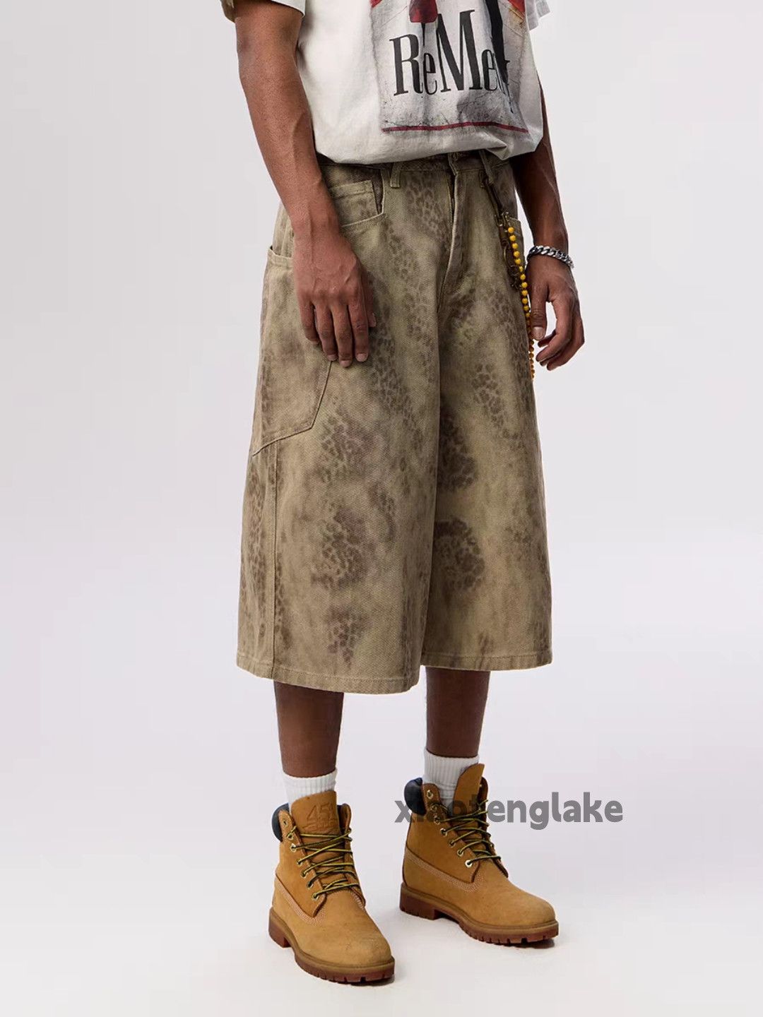Designer × Japanese Brand × Vintage Utility skate hiphop loose baggy cargo pattern shorts Size US 28 / EU 44 - 5 Thumbnail