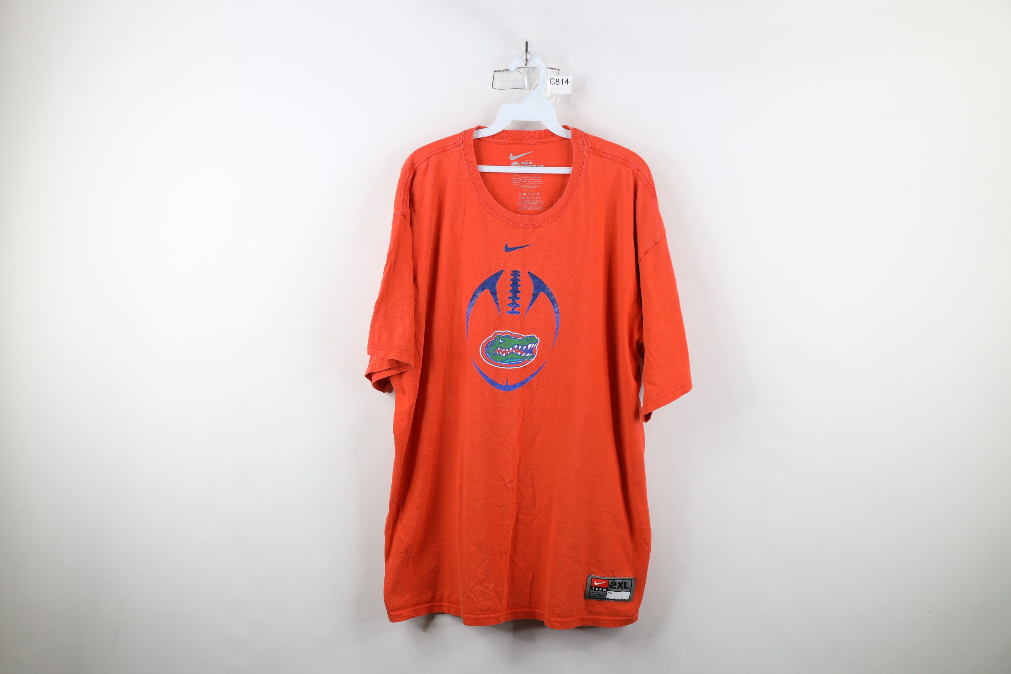 Nike × Vintage Vintage Nike Swoosh University of Florida Football T-Shirt Size US XXL / EU 58 / 5 - 1 Thumbnail