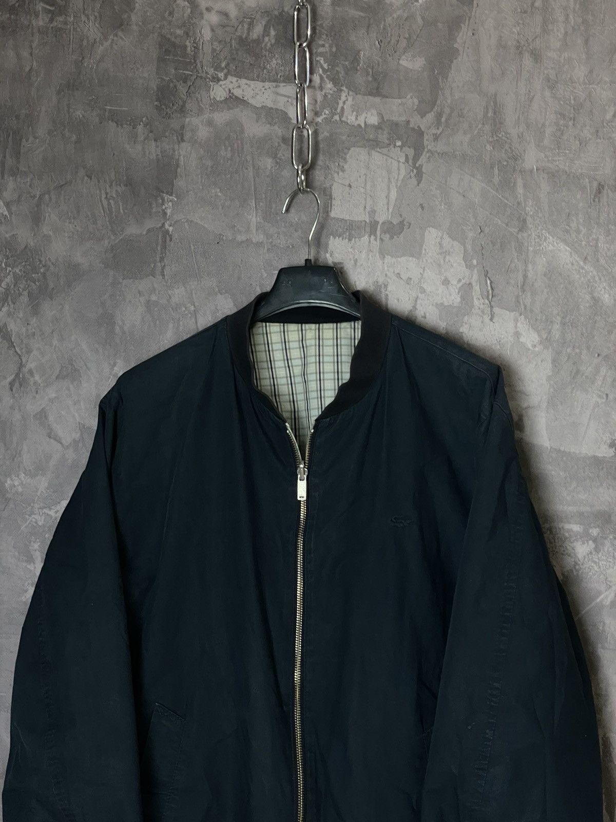Lacoste × Vintage Vintage Lacoste bomber reversible jacket 80s 90 checked zip Size US L / EU 52-54 / 3 - 3 Thumbnail