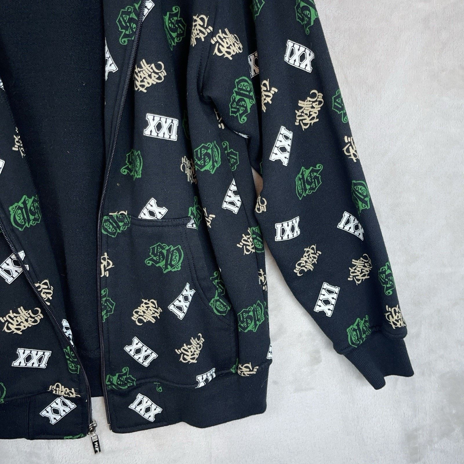 Southpole Vtg Southpole Hoodie AOP Zip Up Sweatshirt XS Skatercore Size US XS / EU 42 / 0 - 4 Thumbnail