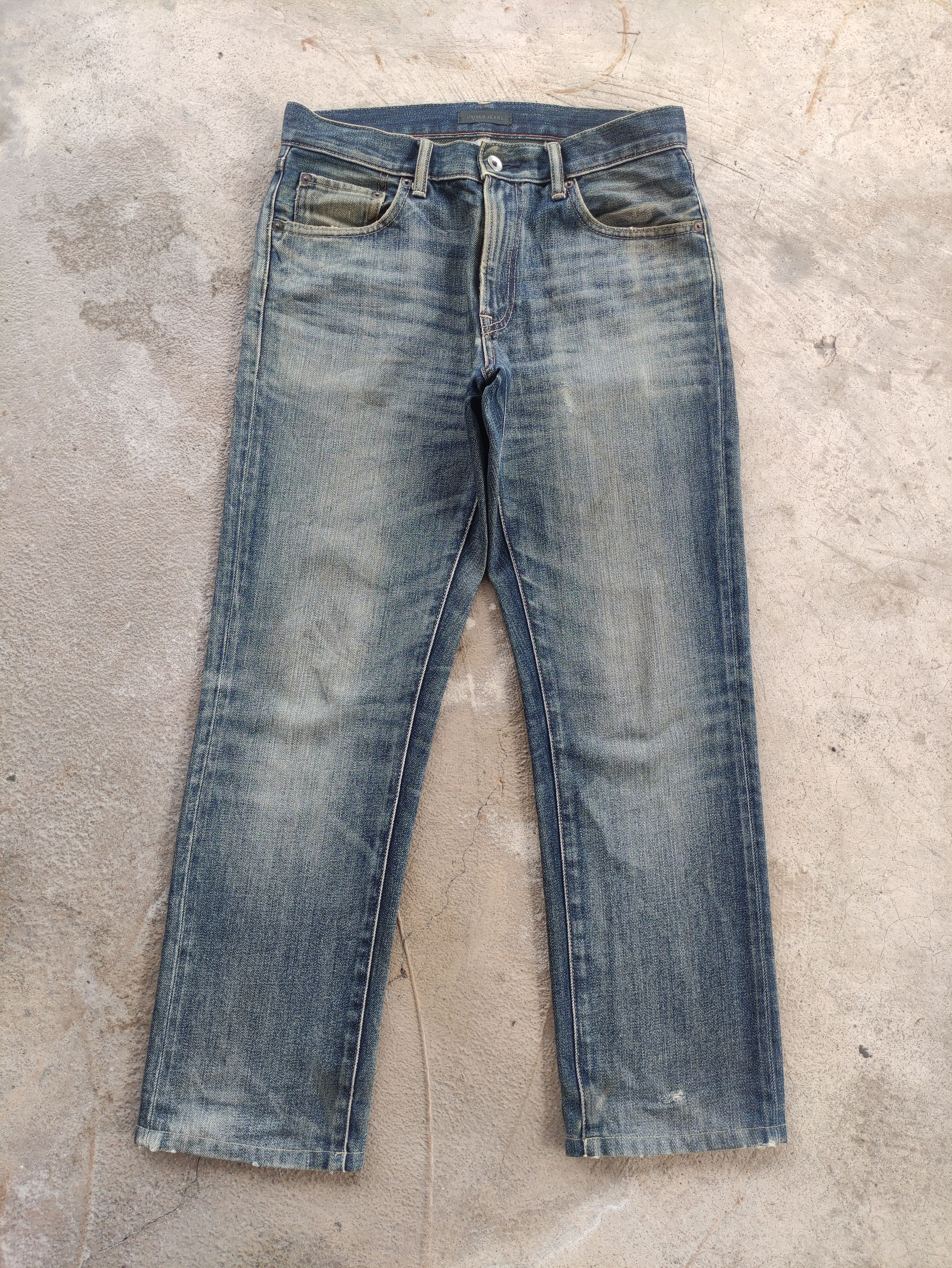 Japanese Brand Vintage Japanese Jean Distressed Faded Denim Pants Size US 31 - 1 Thumbnail