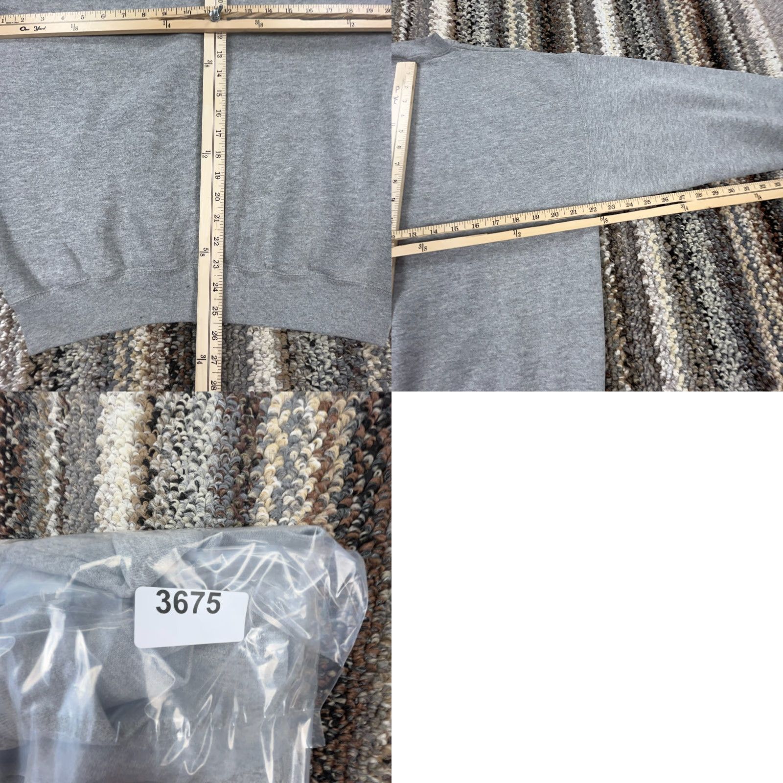 Starter VINTAGE Starter Sweatshirt Men Large Gray Crew Neck 90s Navy Military USA Classic Retro Hipster School College Shirt Size US S / EU 44-46 / 1 - 9 Thumbnail