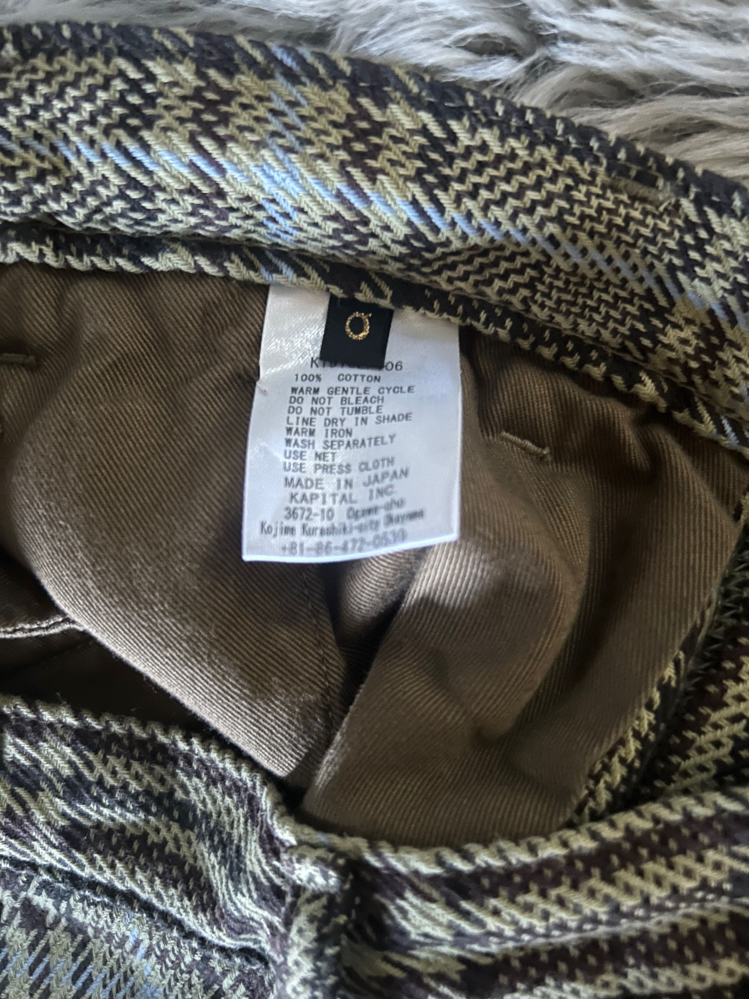Kapital KAPITAL Multicolor Plaid Pattern Flare Pants Size US 27 - 4 Thumbnail