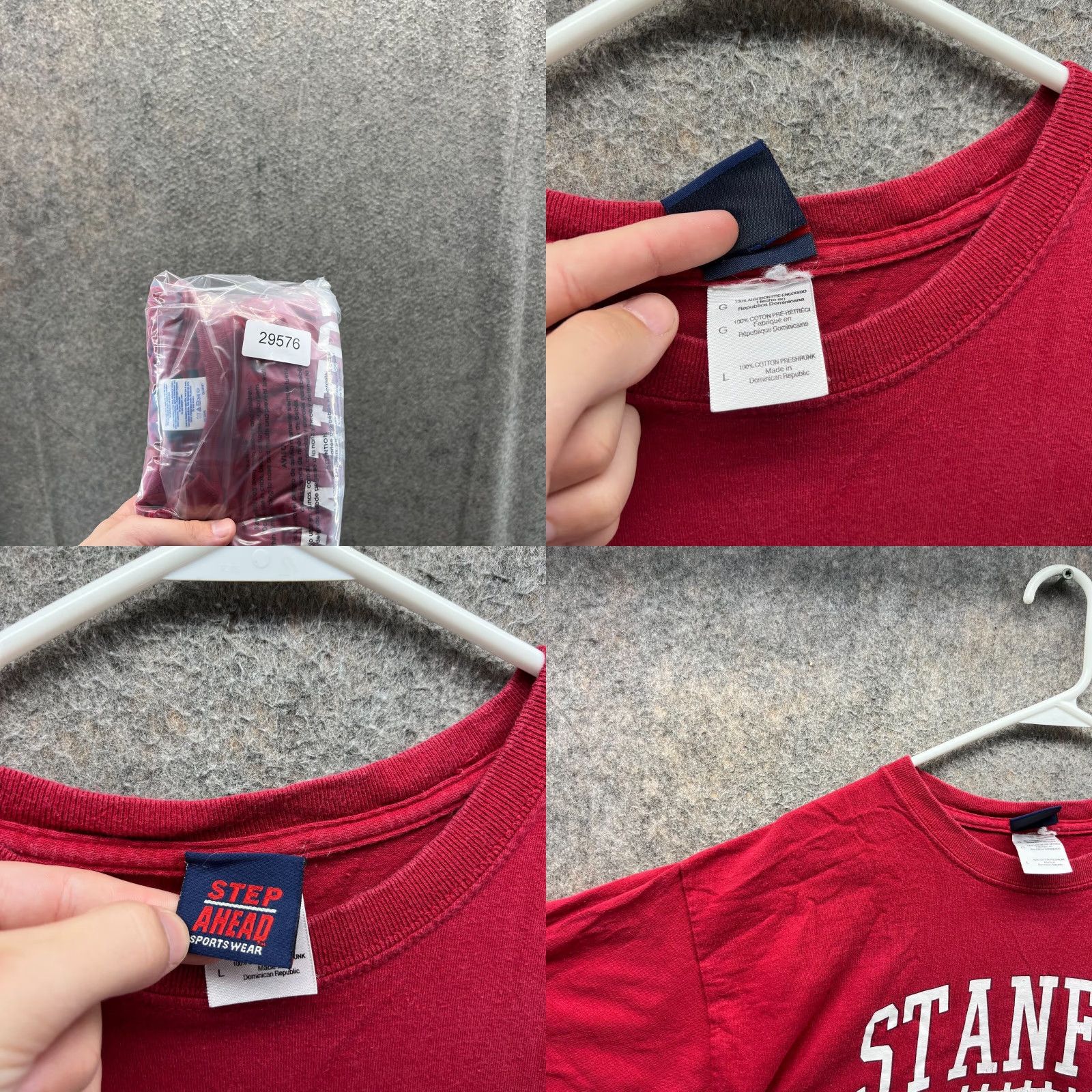 Vintage VINTAGE Orange Bowl 2011 Shirt Stanford Mens Large Step Ahead T-Shirt Crew Neck Cotton Logo Red/White All Seasons Size US L / EU 52-54 / 3 - 8 Thumbnail