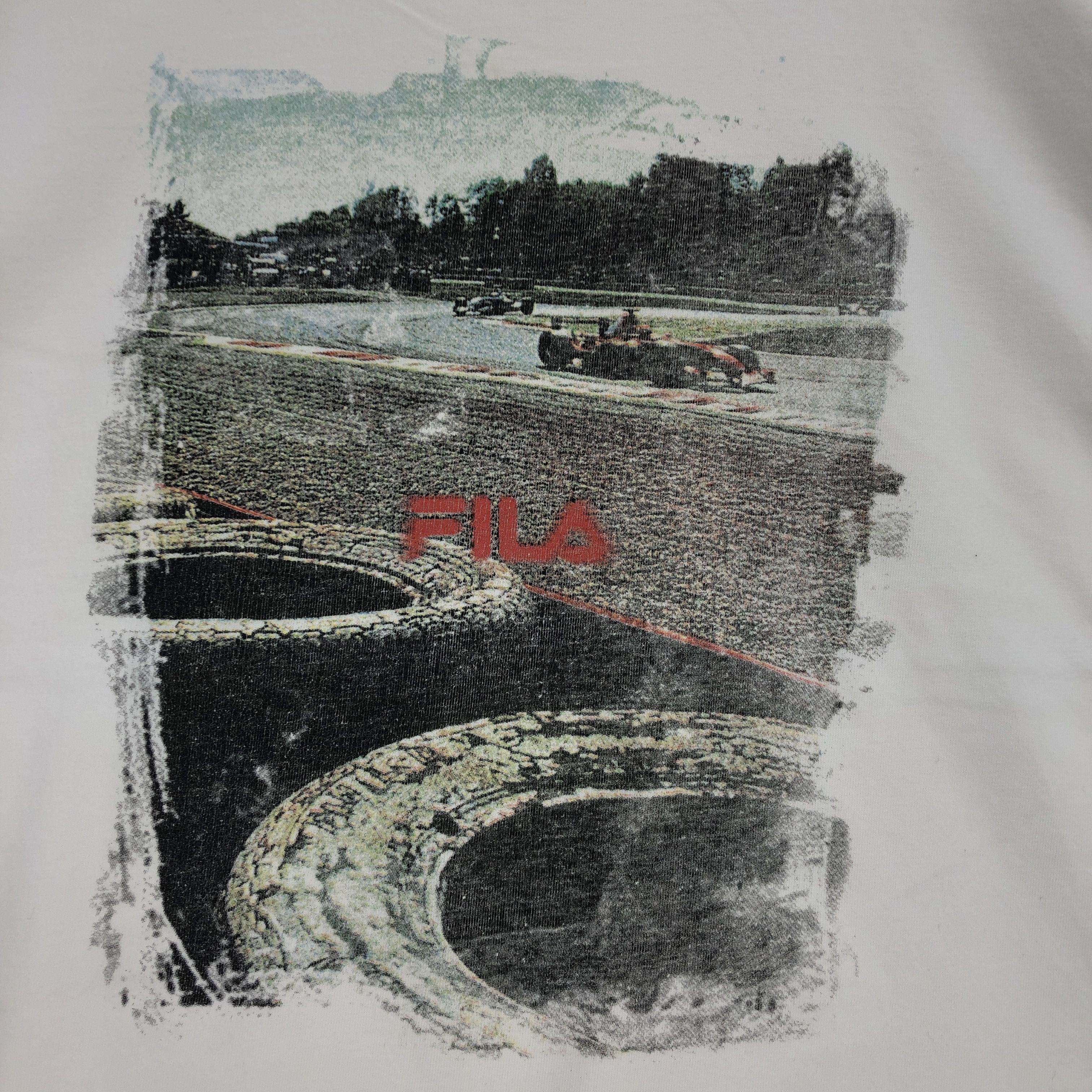 Fila Vintage Y2K Fila T Shirt Formula 1 Fila Racing Tees Size US L / EU 52-54 / 3 - 2 Thumbnail