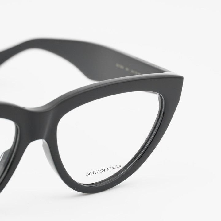 Bottega Veneta Bottega Veneta BV1193O 001 Eyeglasses Black 54mm Cat Eye Fra Size ONE SIZE - 2 Thumbnail