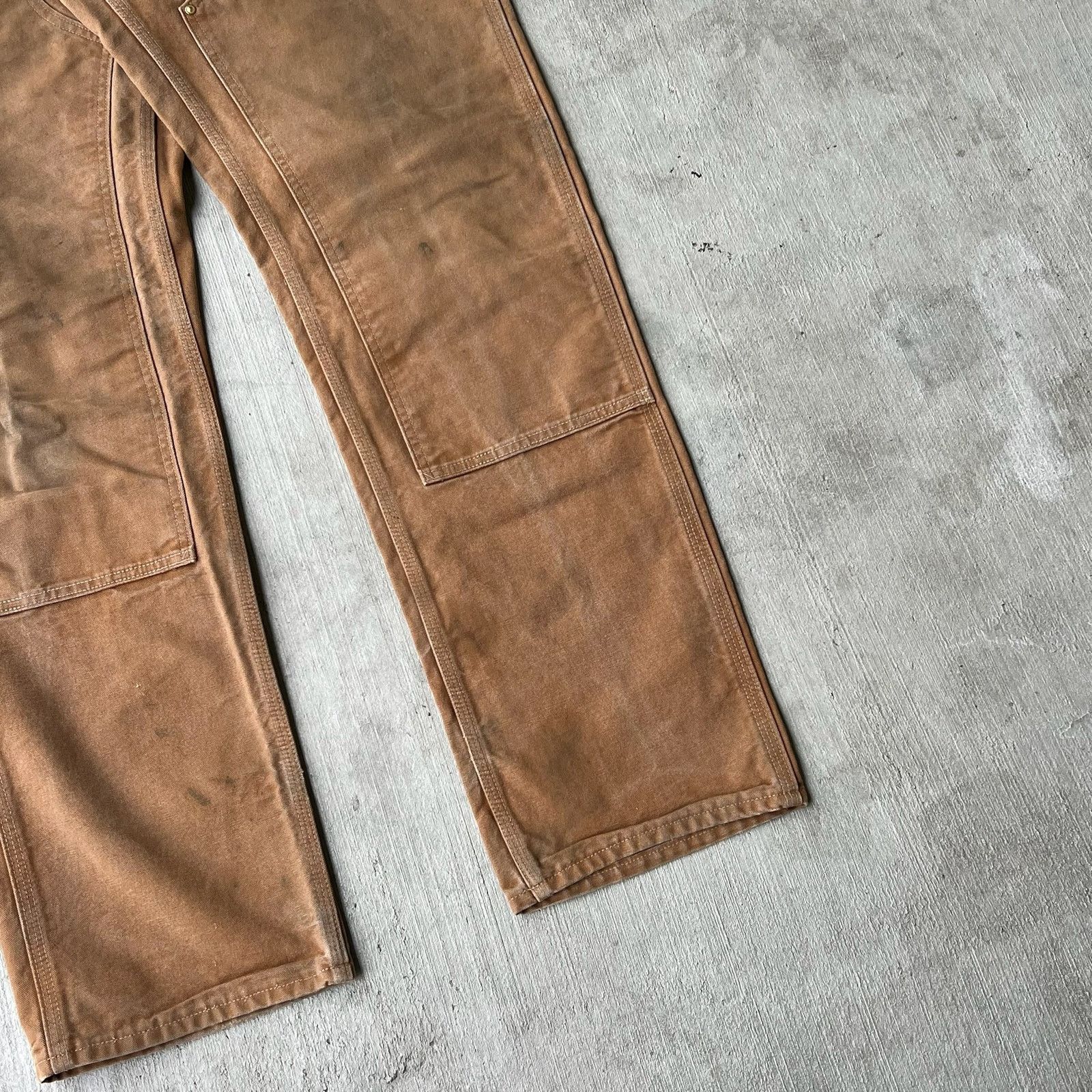 Carhartt × Vintage Carhartt brown double knee work wear carpenter pants Size US 32 / EU 48 - 10 Thumbnail