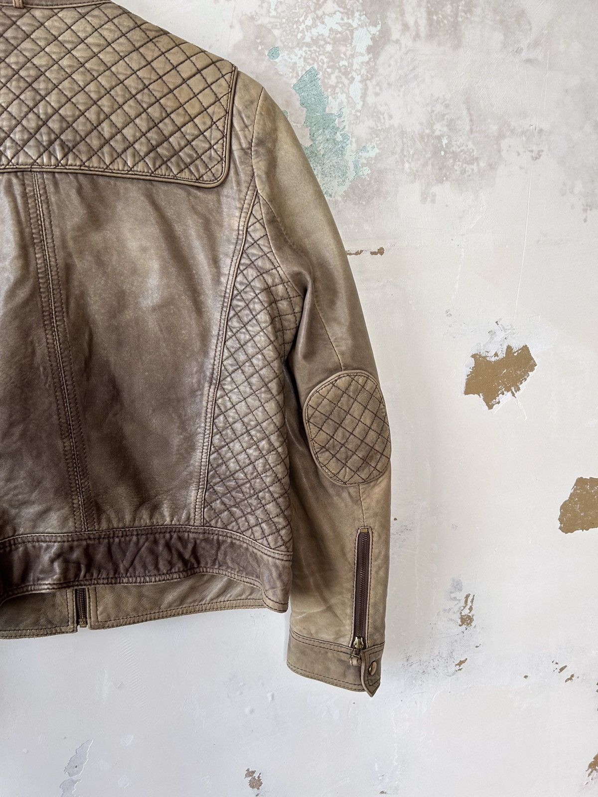 Japanese Brand VINTAGE LEATHER JACKET Size M / US 6-8 / IT 42-44 - 5 Thumbnail