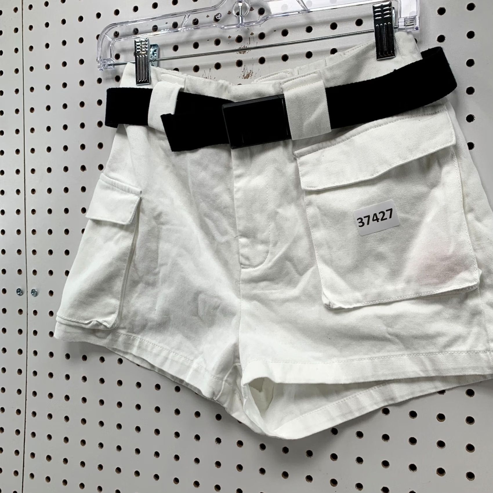 TNA TNA Cargo Shorts Womens Size Small White Belted 26x3 NWT Size 28" / US 6 / IT 42 - 6 Thumbnail