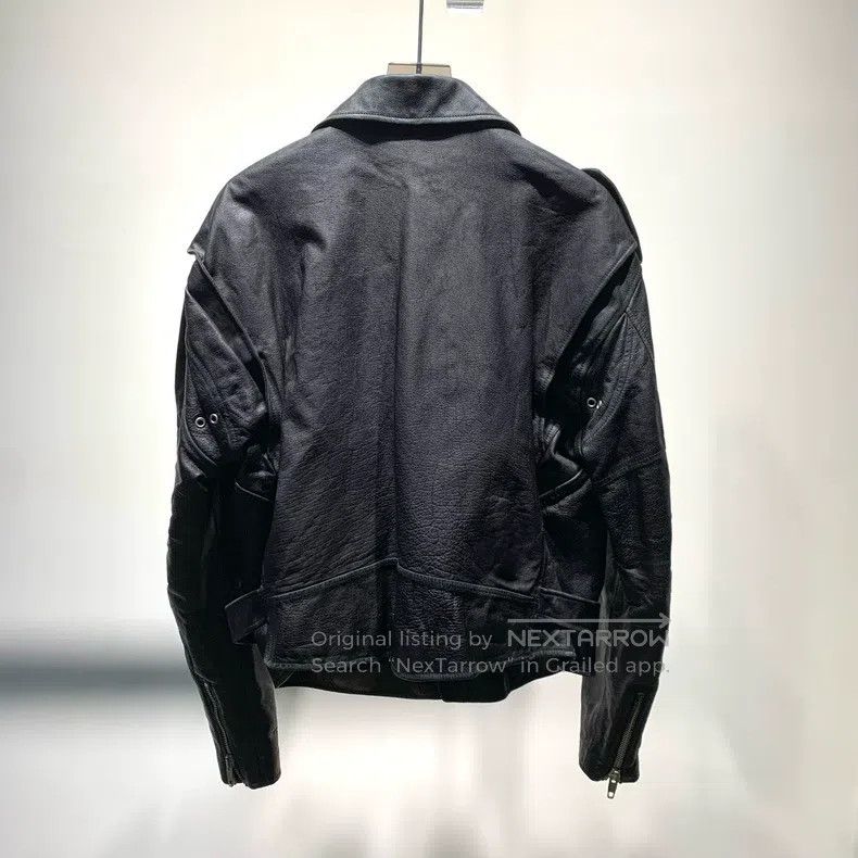 Balenciaga Balenciaga Lapelled Leather Jacket Size US S / EU 44-46 / 1 - 7 Thumbnail