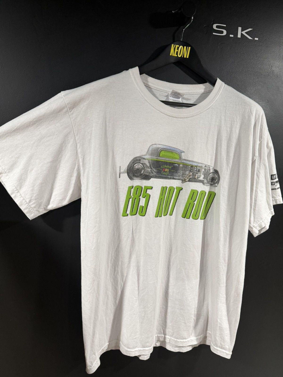 Vintage 2000s Y2K Vintage E85 Hot Rod Grunge Car Tee L Size US L / EU 52-54 / 3 - 3 Thumbnail