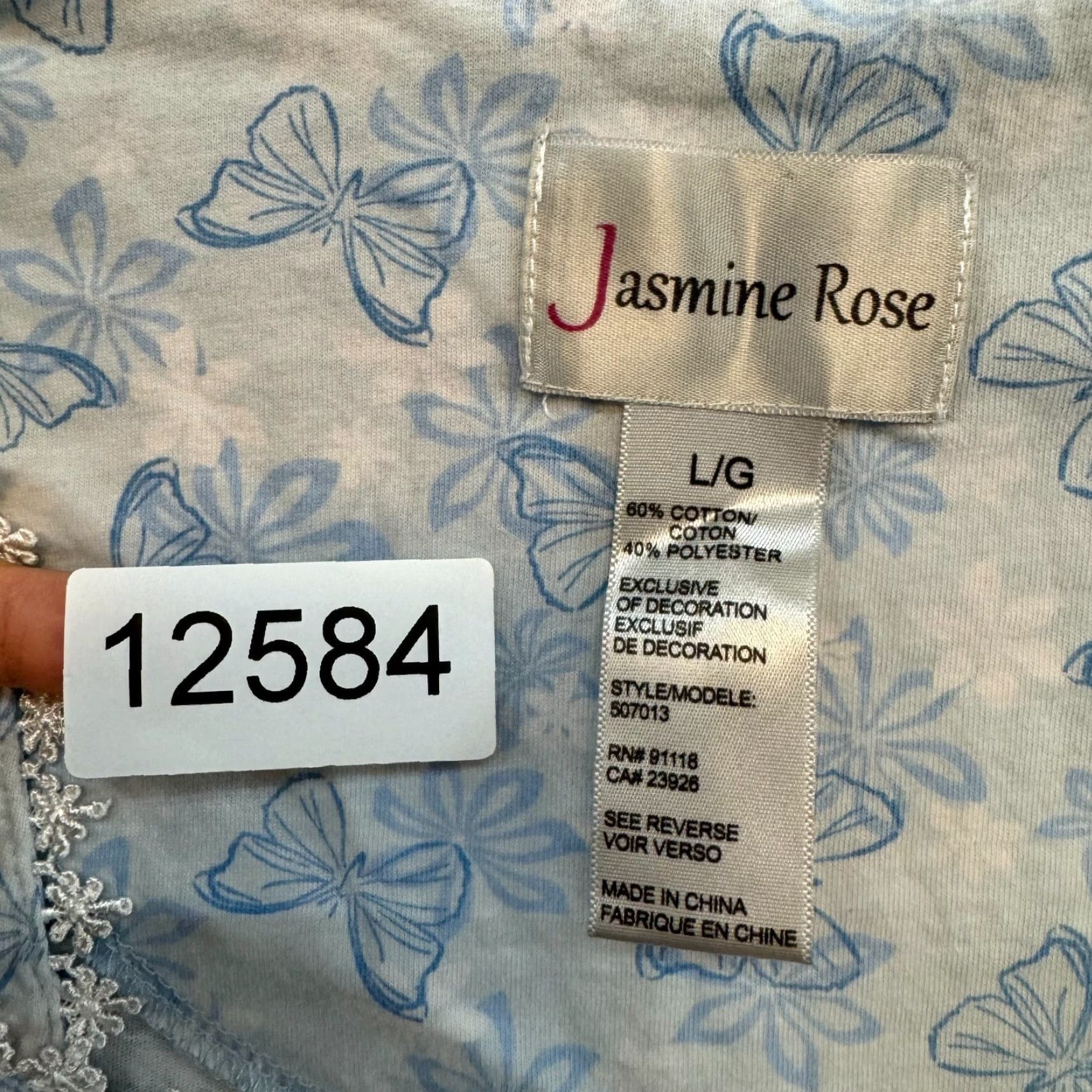 Vintage Y2K Vintage Nightgown Sleep Dress Large Blue Grandma Cottagecore Prairie Nightie Ladies Womens Nightgown Nightdress Jasmine Rose L Blue Size L / US 10 / IT 46 - 8 Thumbnail