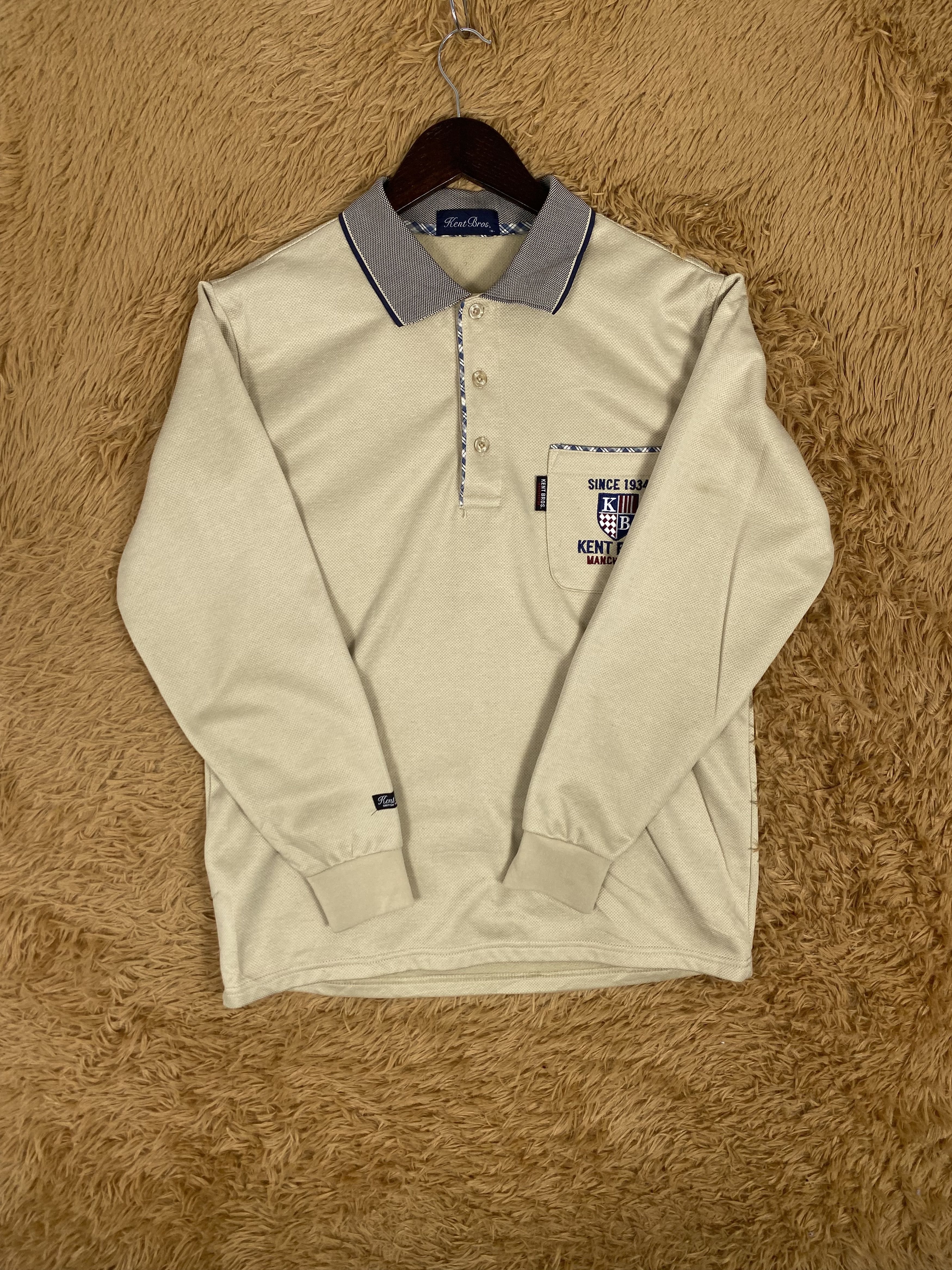 Japanese Brand × Vintage Vintage Kent Bros Manchester Half Button Sweatshirts PS0126 Size US M / EU 48-50 / 2 - 3 Thumbnail