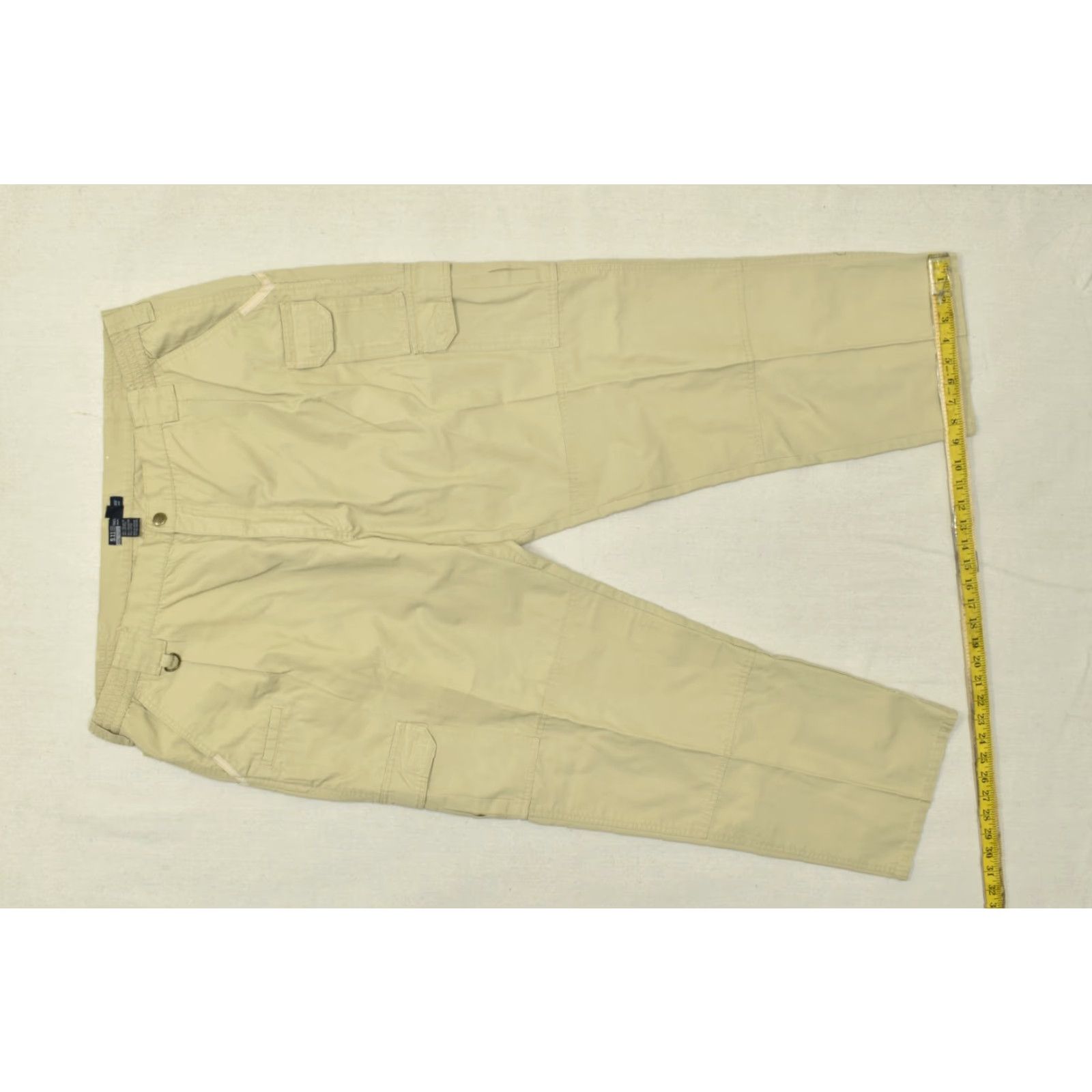 Vintage 5.11 Tactical Series 74273 Men's Cargo Pants Khaki Cotton Canvas Beig​e Cargo Pocket Straight Leg Regular 44x32 Mens Size US 44 / EU 60 - 5 Thumbnail