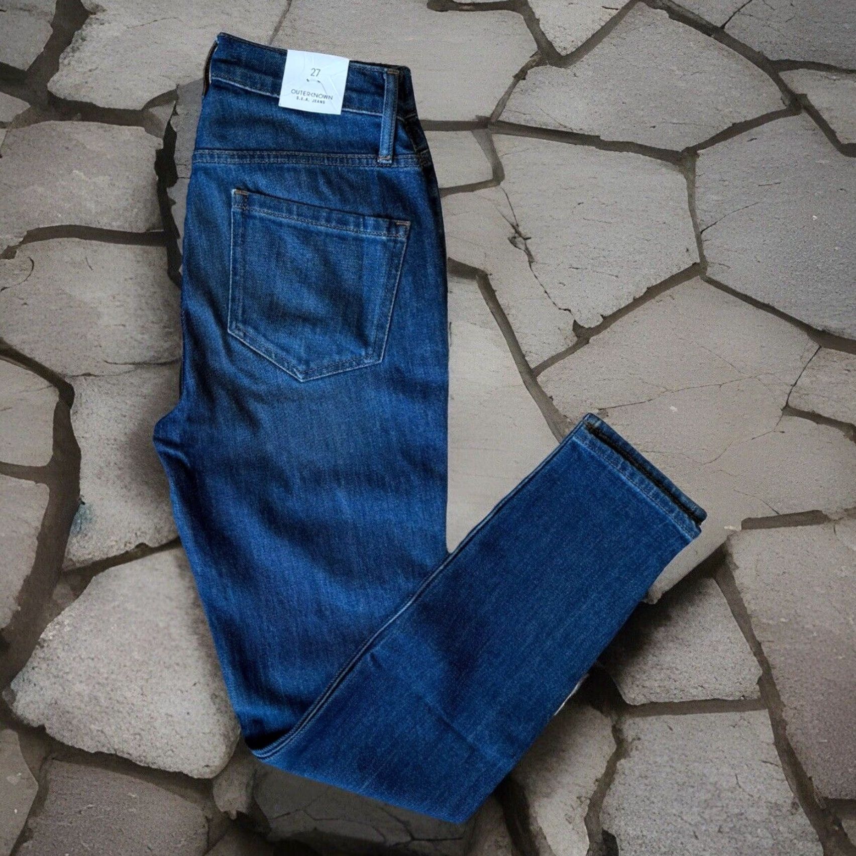 Outerknown Outerknown Strand High Rise Skinny Jeans Women's 26 Blue Boho Party NWT New York NWT Size 26" / US 2 / IT 38 - 2 Thumbnail
