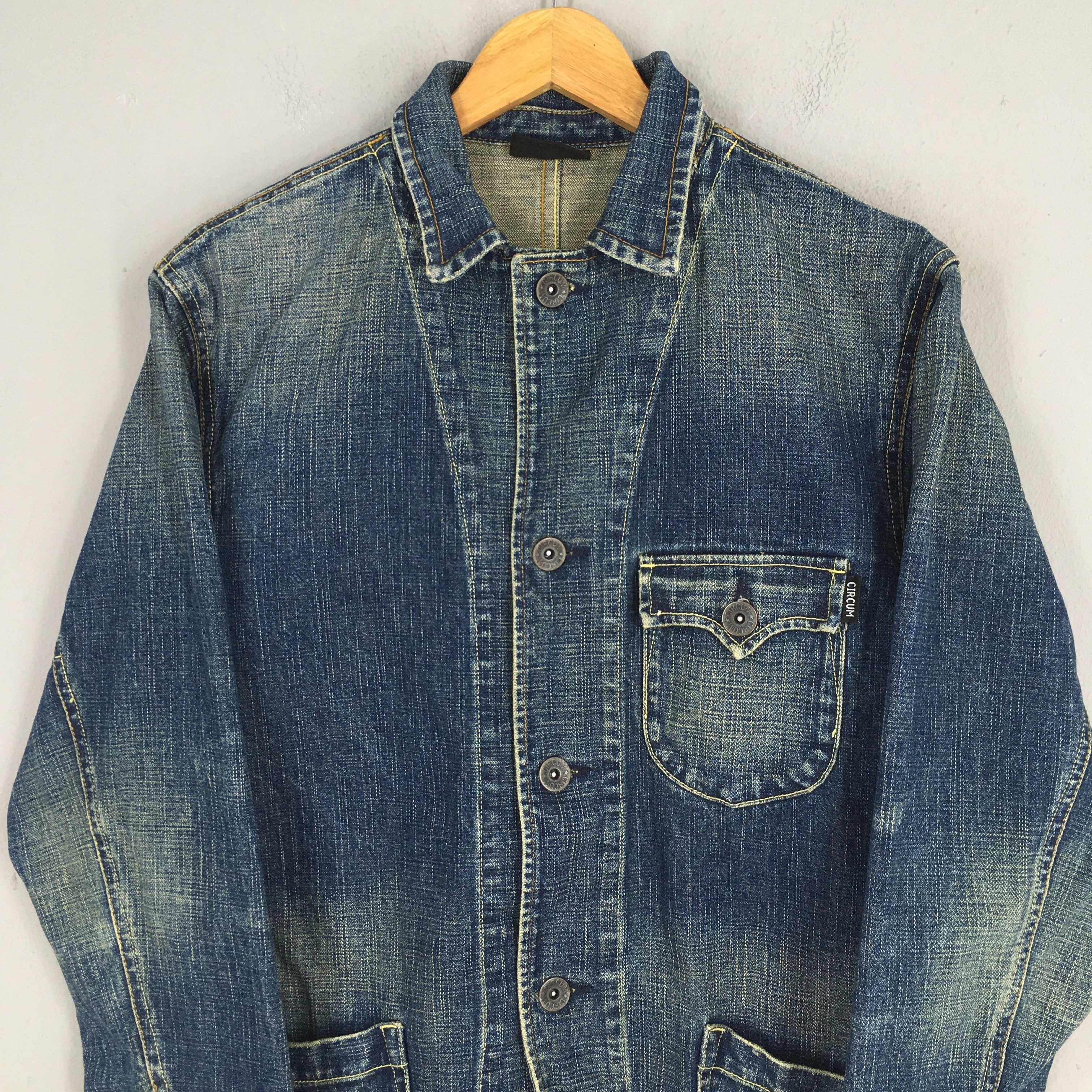 Vintage Vintage 1990s Circum Work Wear Jeans Chore Jacket L Size US L / EU 52-54 / 3 - 2 Thumbnail