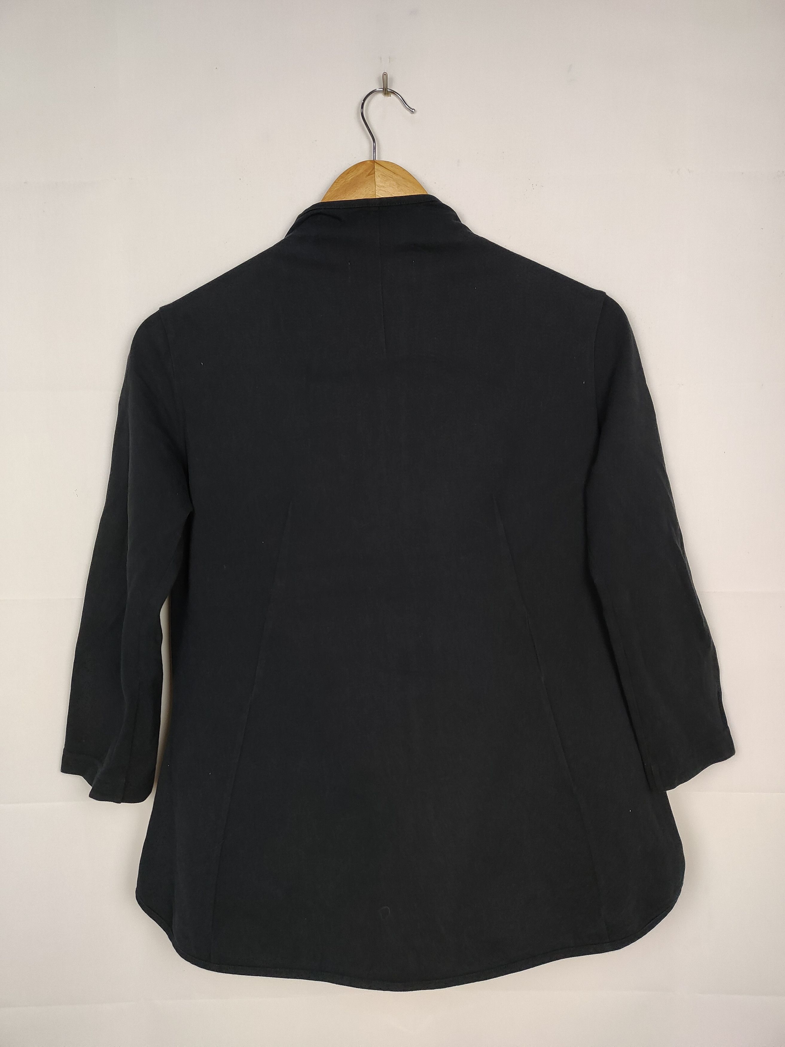Designer × Yohji Yamamoto Yohji Yamamoto Signature Chinese Neck Button Cotton Shirt Size S / US 4 / IT 40 - 3 Thumbnail