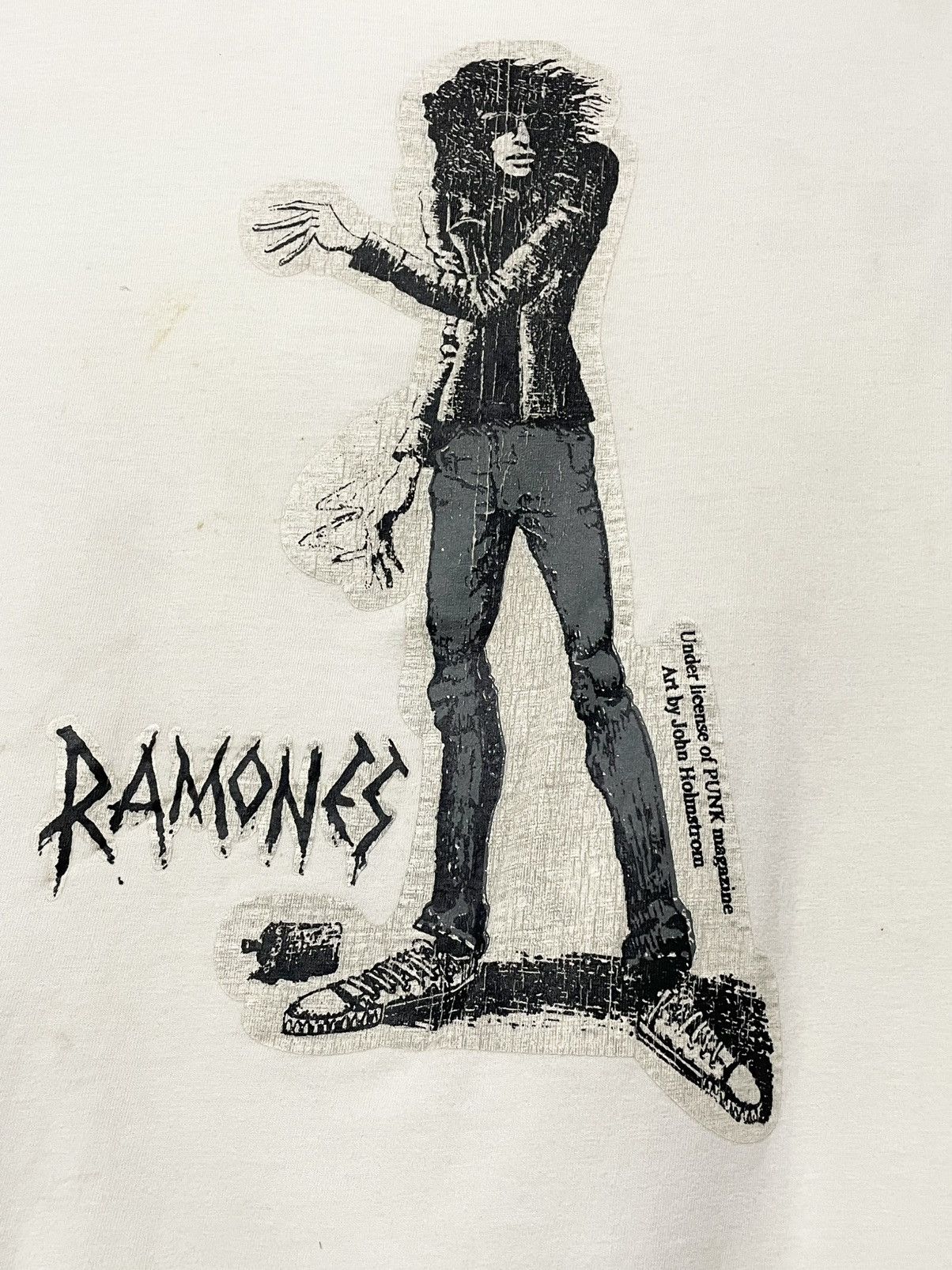 Vintage Vintage 90s Ramones Art By John Holmstrom Punk Single Stitch Size US S / EU 44-46 / 1 - 7 Thumbnail