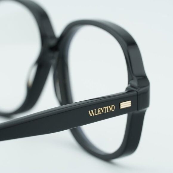 Valentino Valentino VLX-177 177A Eyeglasses Black/Gold 59mm Square Size ONE SIZE - 4 Thumbnail