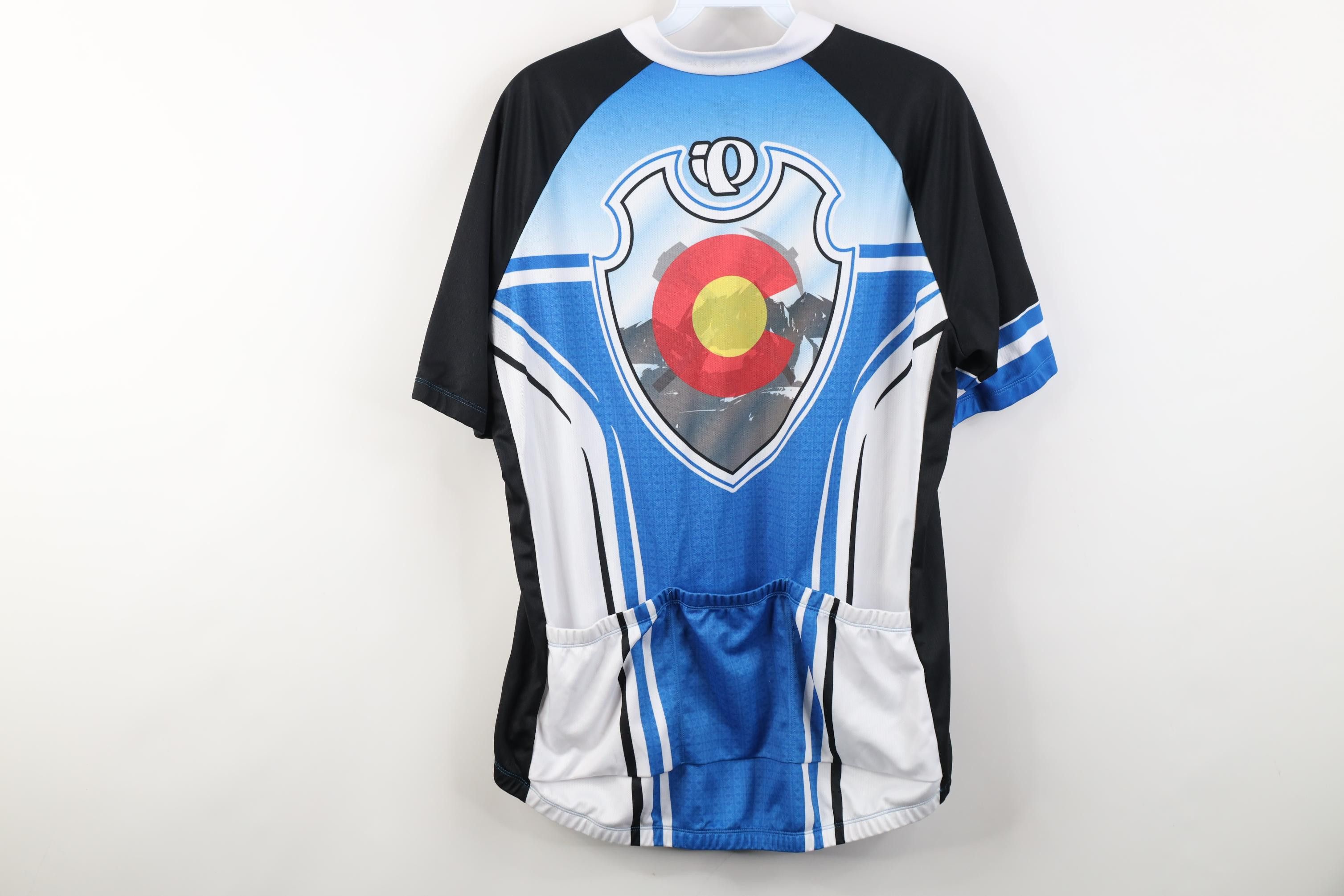 PEARL iZUMi Vintage Pearl Izumi All Over Print Bicycle Cycling Jersey Size US L / EU 52-54 / 3 - 15 Thumbnail