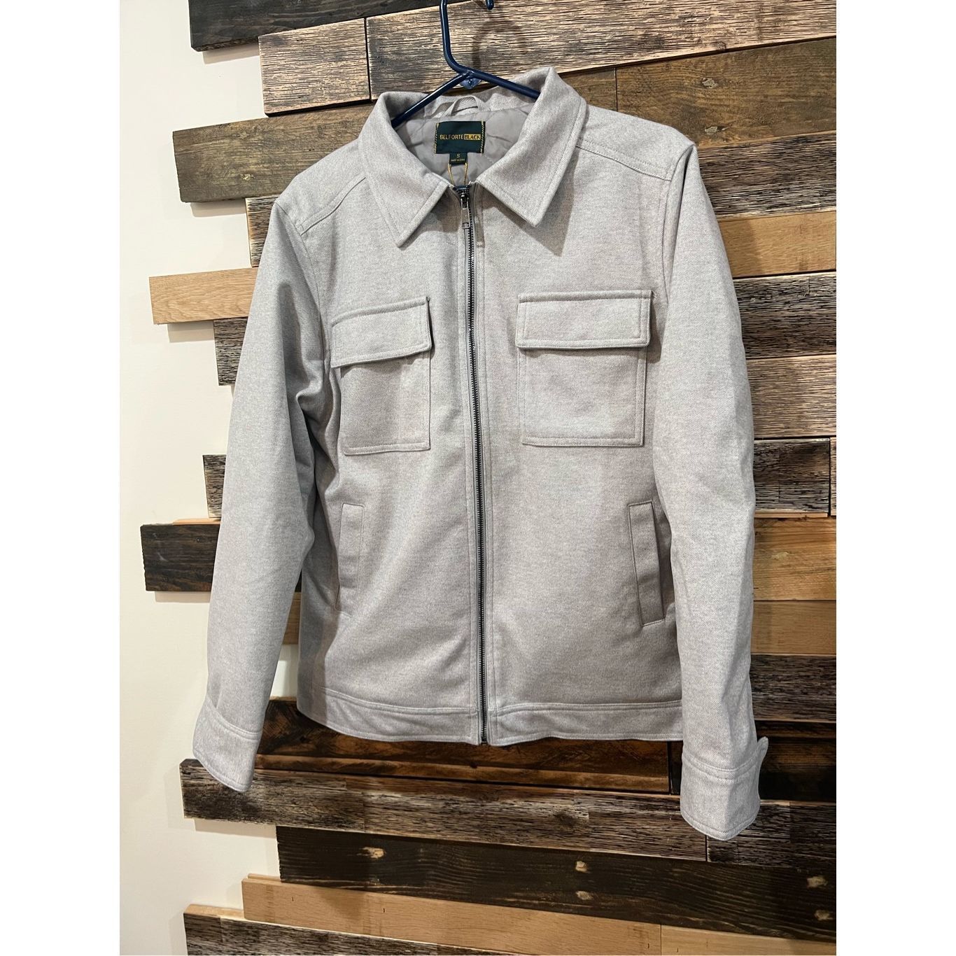 Other Belforte Black NWT light grey Adrian Jacket Bomper sz S Size US S / EU 44-46 / 1 - 3 Thumbnail