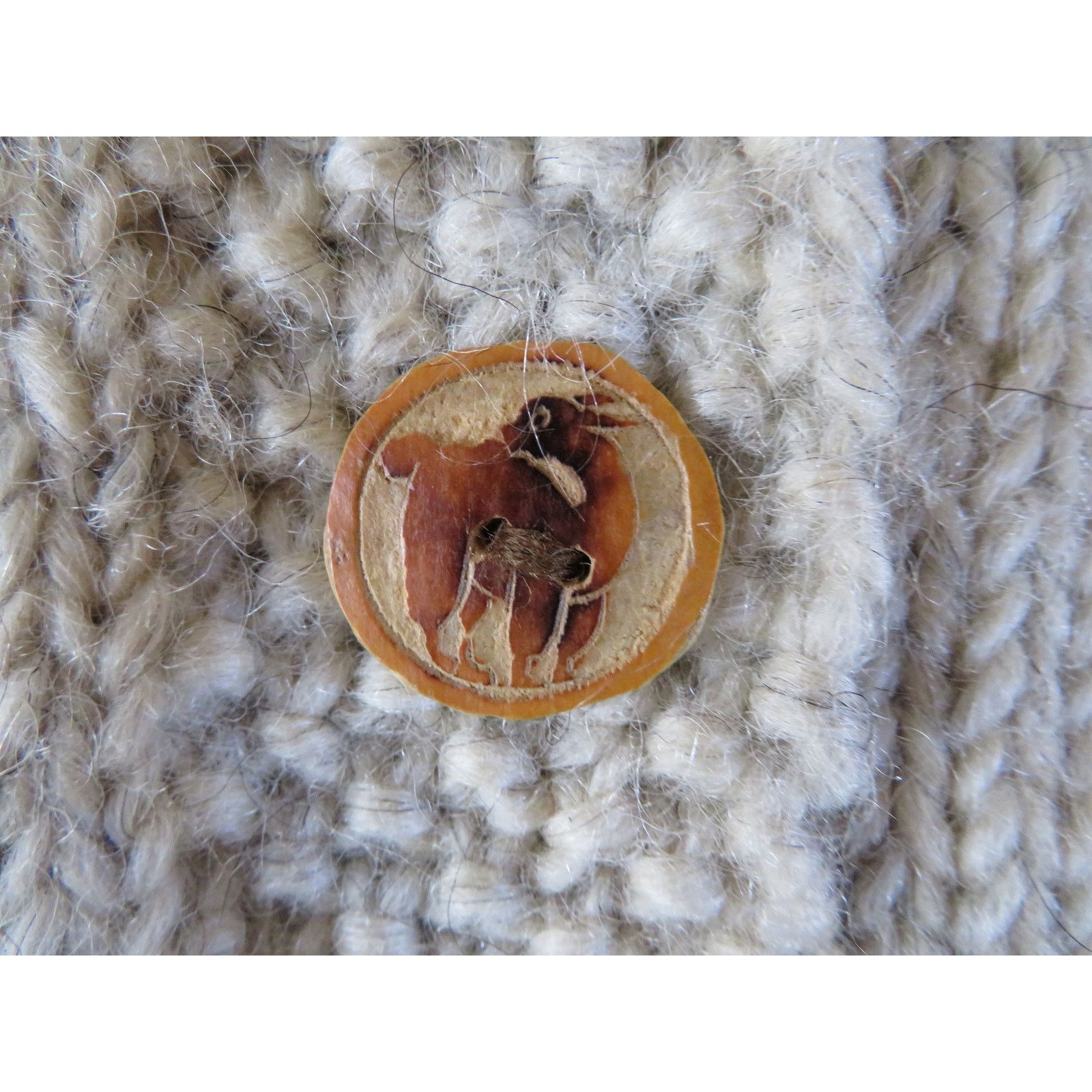 Other Knit Sweater Bodice Cardigan Designer Buttons Beige Wool M? Size M / US 6-8 / IT 42-44 - 7 Thumbnail