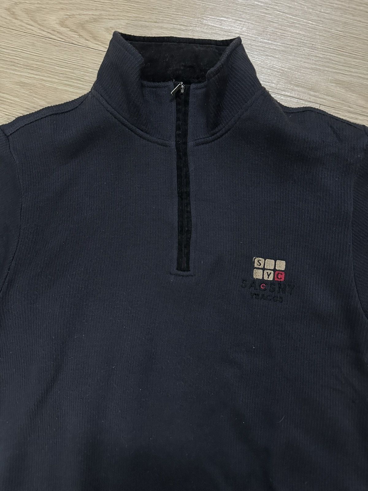 Y's × Y's for Men × Yohji Yamamoto Rare Yohji Yamamoto SACSNY Y’SACCS Half Zipper Knitwear Size US M / EU 48-50 / 2 - 4 Thumbnail