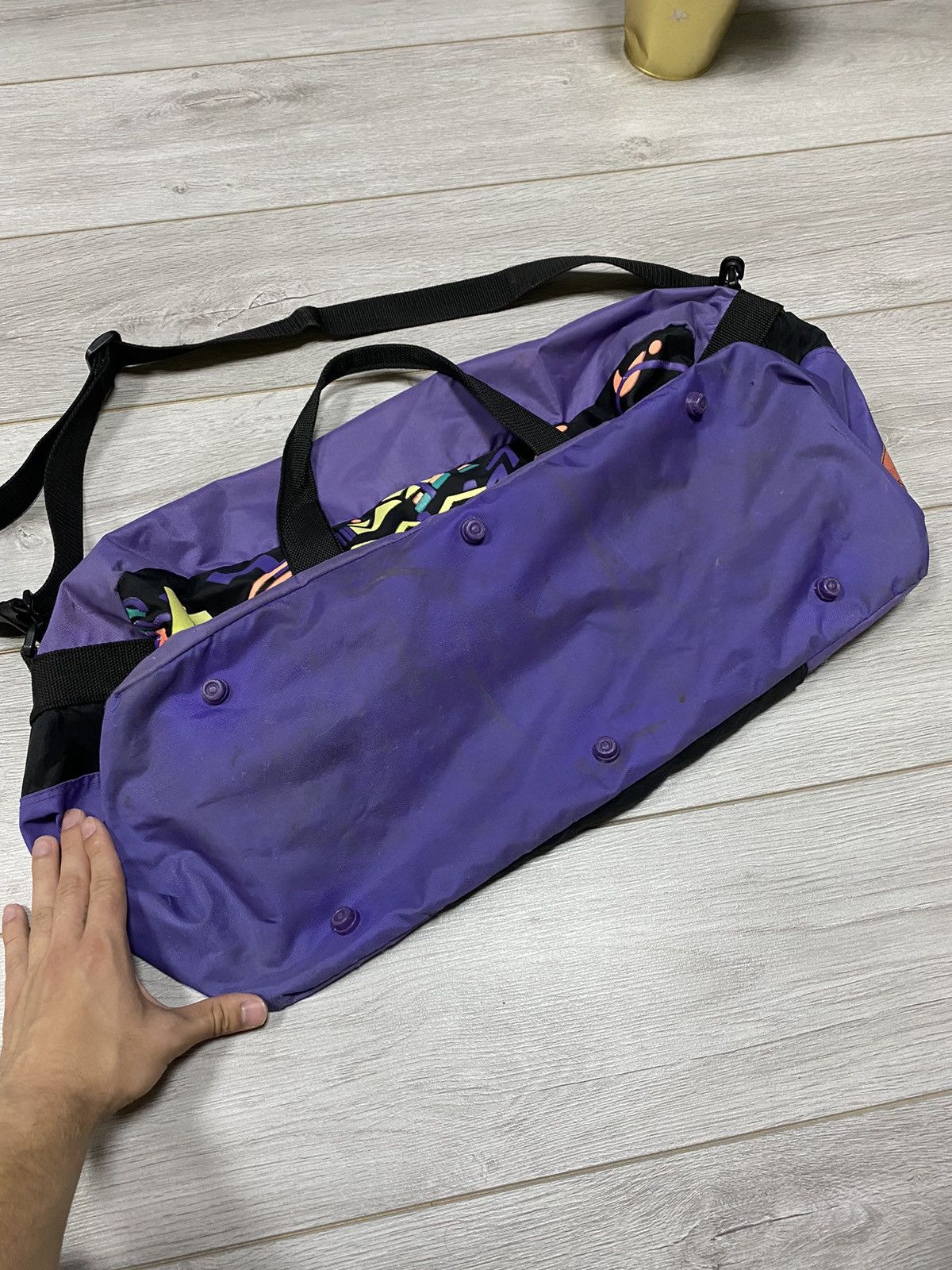 Vintage Nike vintage big swoosh court logo patterns bag Size ONE SIZE - 9 Thumbnail