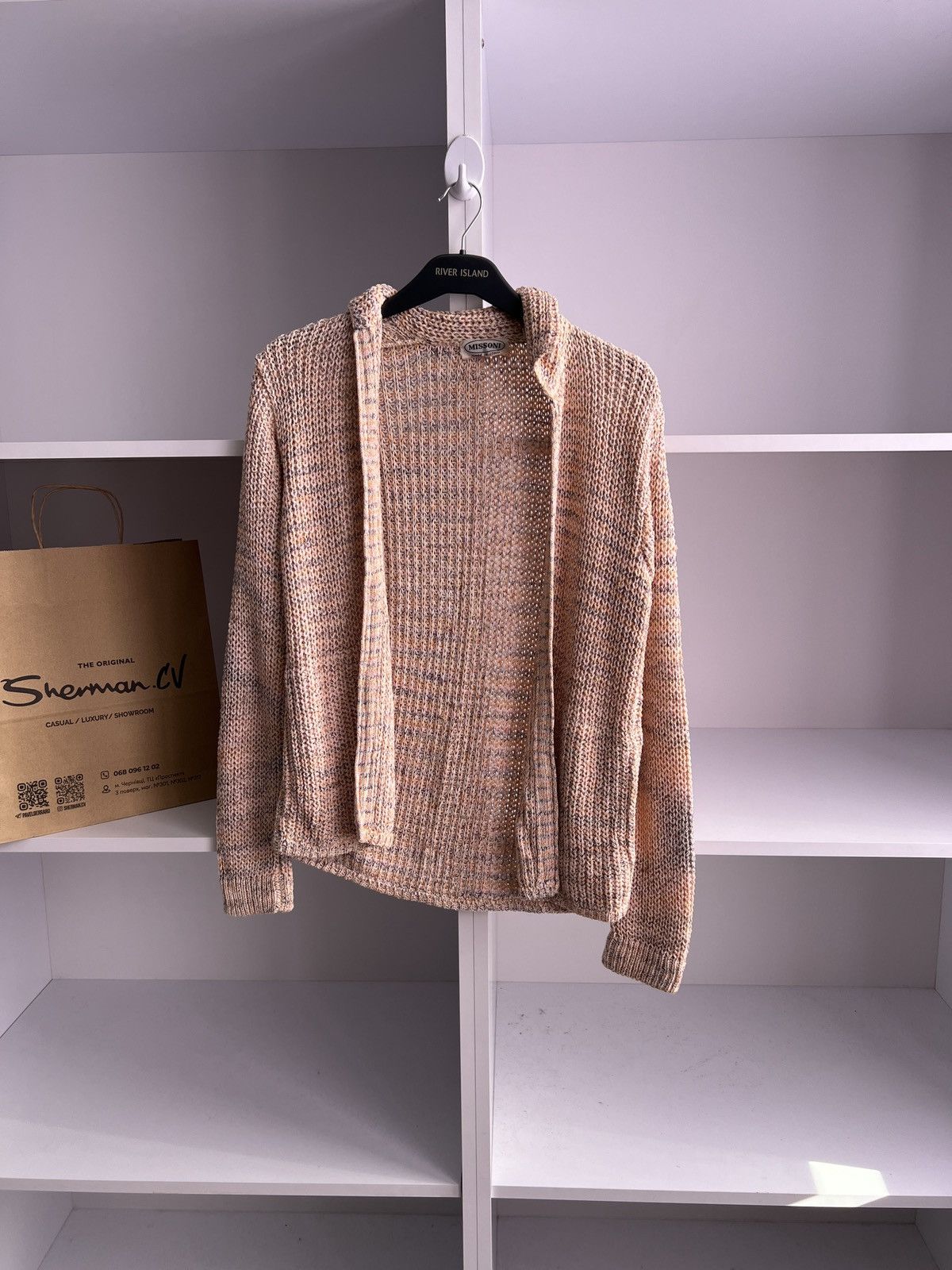 Designer × Missoni × Vintage Vintage Missoni Pink Buttoned Blend women’s Cardigan Size M / US 6-8 / IT 42-44 - 1 Thumbnail