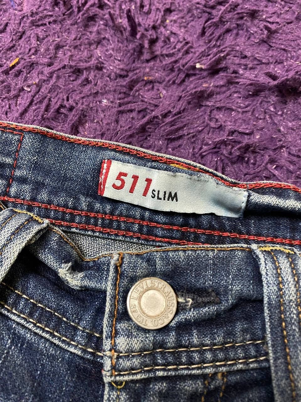 Levi's Vintage Levi's 511 Slim Denim Jeans Size 32" / US 10 / IT 46 - 2 Thumbnail