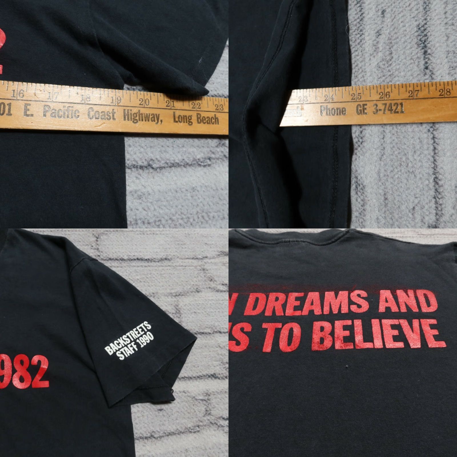 Reason Vintage Bruce Springsteen Shirt M Black - Broken Dreams and Reasons to Believe Shirt, Mens, Tour Band Size US M / EU 48-50 / 2 - 8 Thumbnail