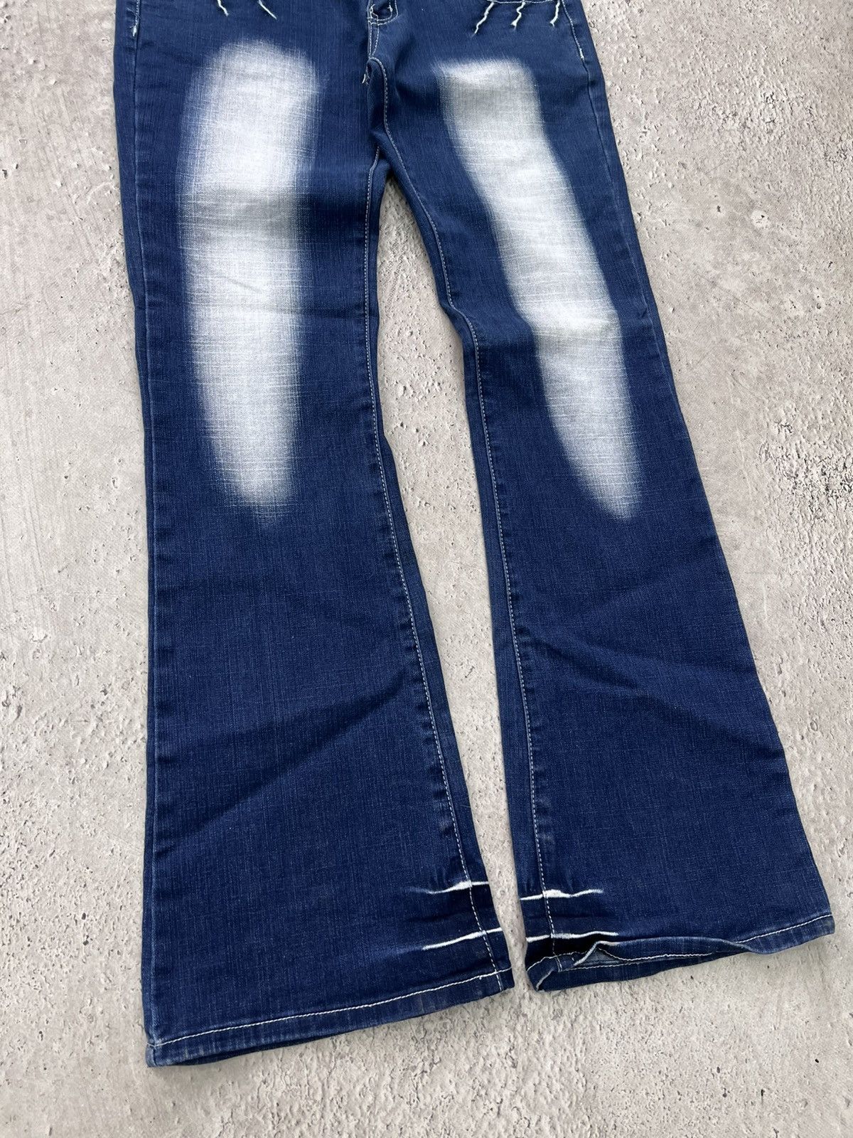 If Six Was Nine × Japanese Brand × Vintage Super Flared Jeans Vintage Japanese Jean distressed Size US 30 / EU 46 - 13 Thumbnail