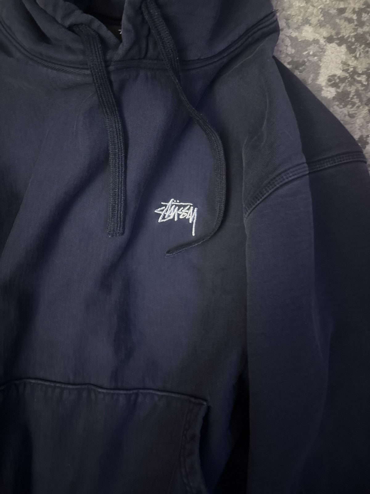 Stussy Navy Blue Stussy Sweatshirt (Small) Size US S / EU 44-46 / 1 - 1 Thumbnail