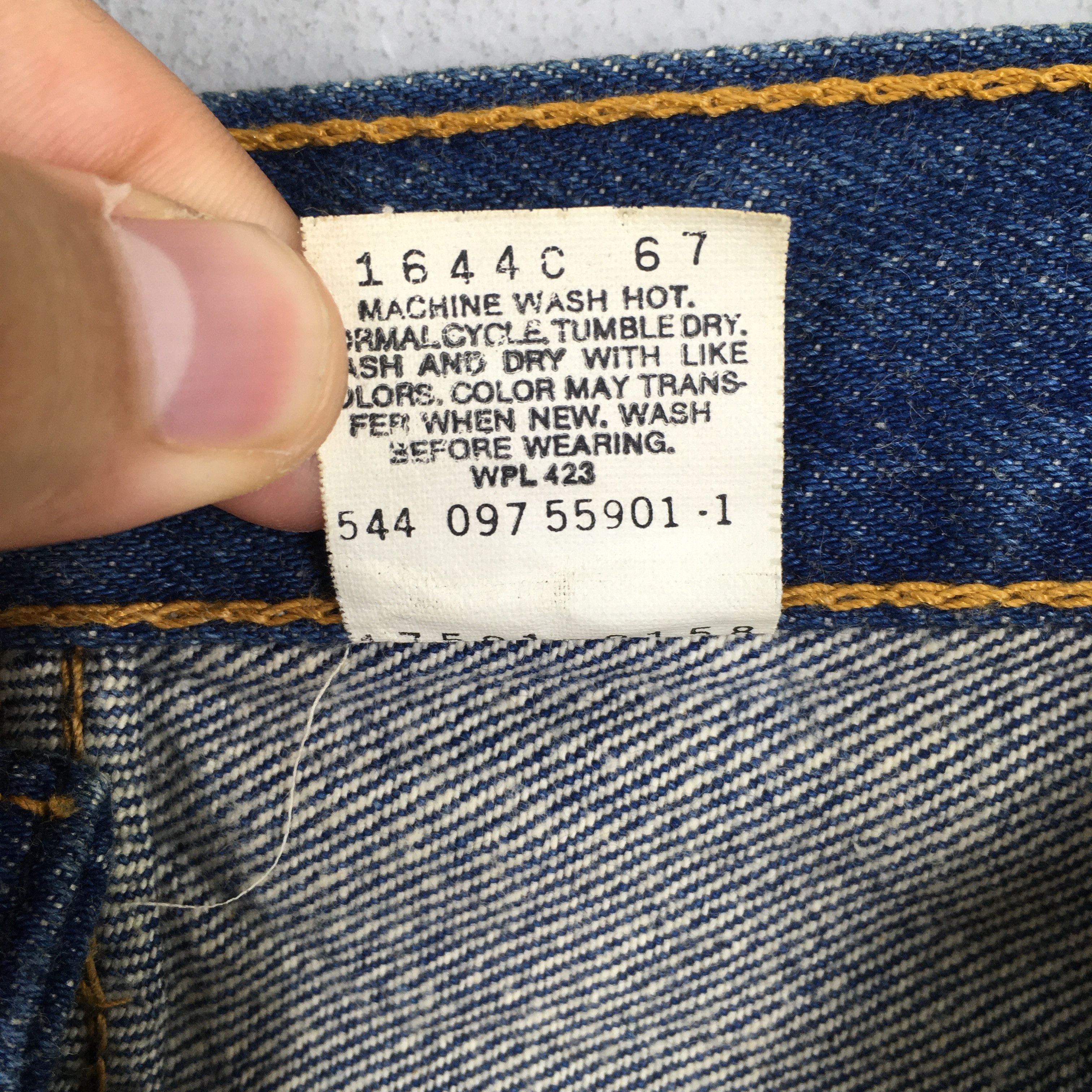 Levi's Size 23x31 Vintage 90s Levi's 501 Faded Blue Jeans S334 Size 23" - 9 Thumbnail