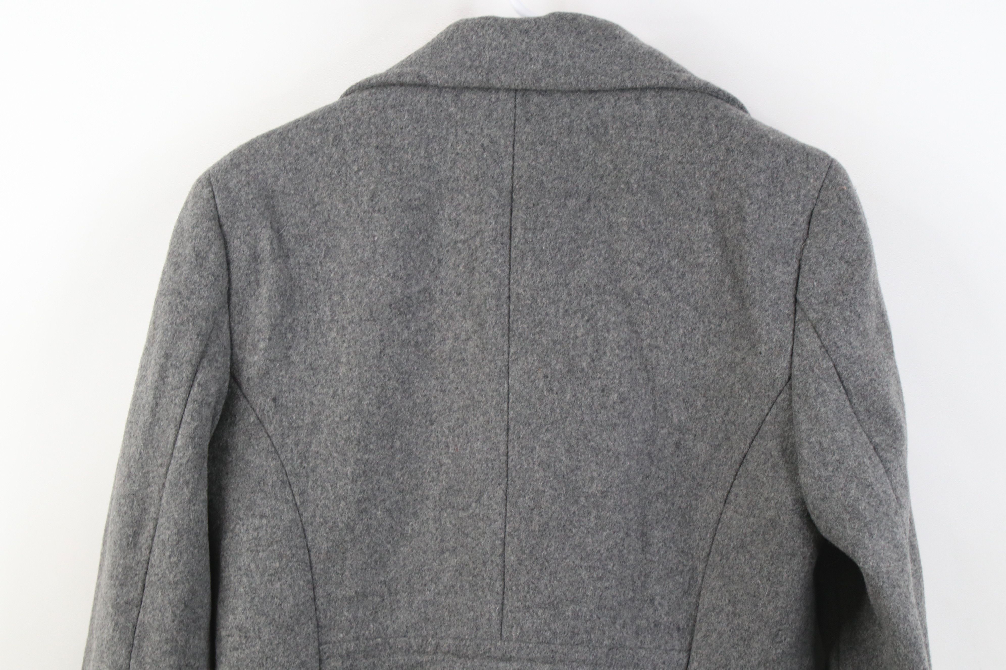 Express Vintage Y2K Express Wool Blend Double Breasted Coat Jacket Size M / US 6-8 / IT 42-44 - 12 Thumbnail