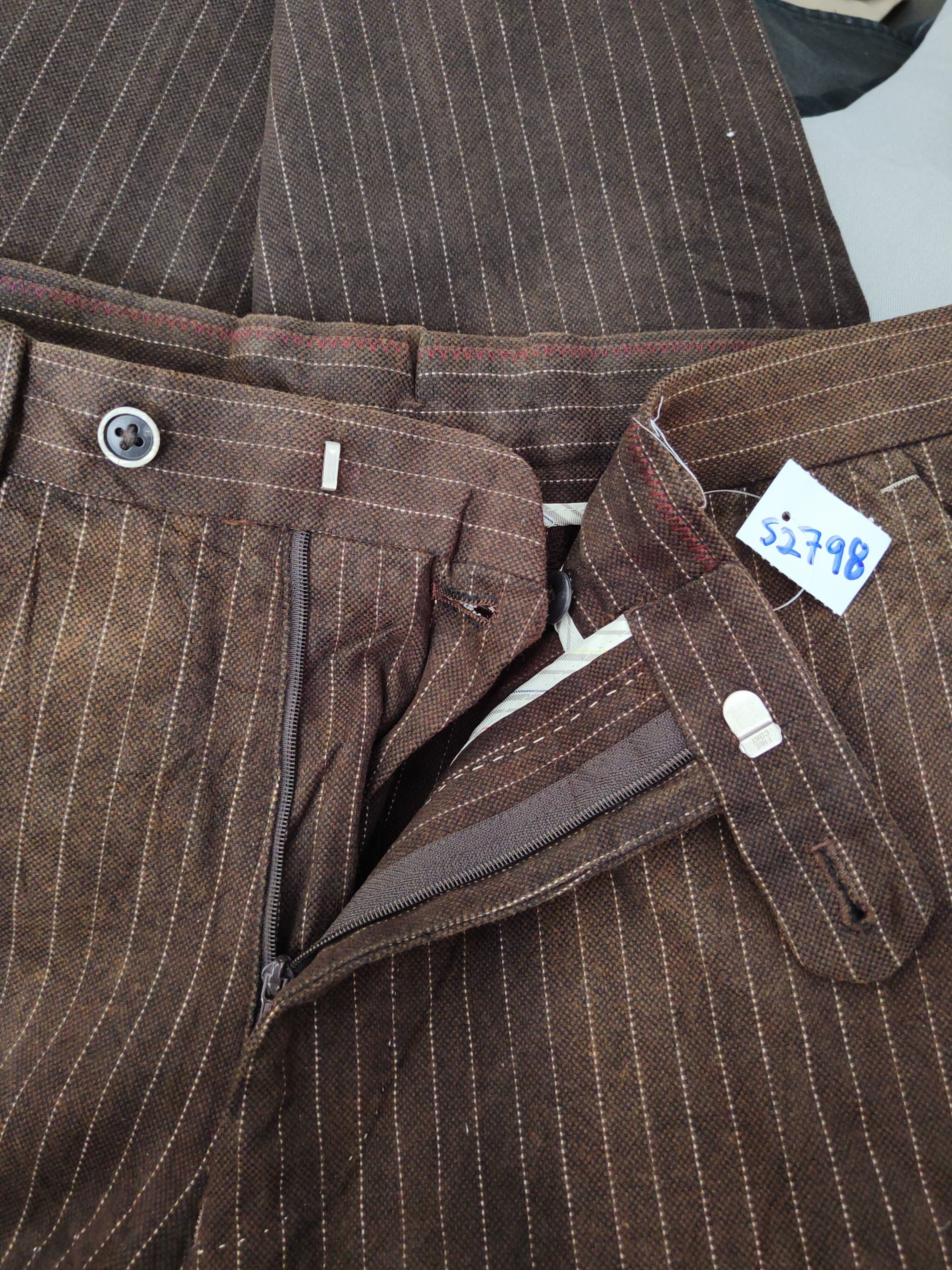 Japanese Brand × Vintage DL The Suit Company Dark Brown Casual Pants #S2798 Size US 32 / EU 48 - 15 Thumbnail