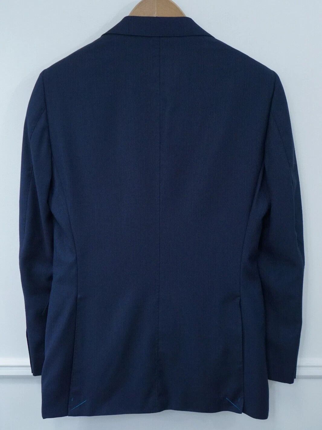 Suitsupply Men Suitsupply Blazer Lazio Pure Wool S110 Reda Blue US46L Size 46L - 2 Thumbnail